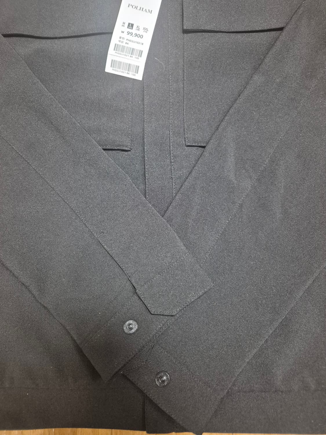 [새상품] 폴햄(POLHAM) 블랙 스텐넥 자켓 L 상품이미지3