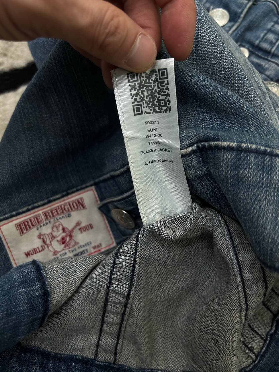 [M]트루릴리전 자수 데님 자켓 상품이미지7