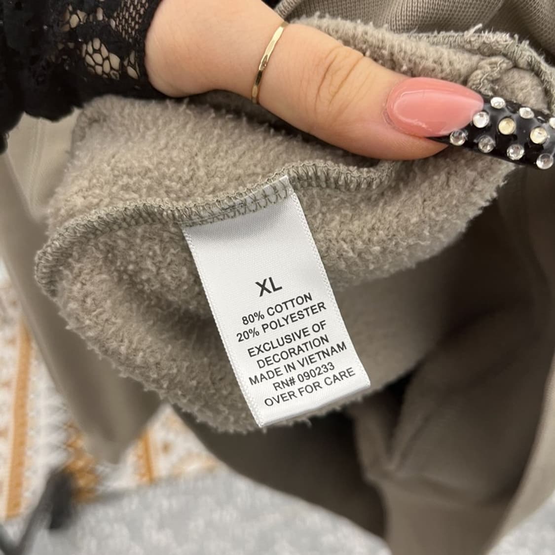 피어오브갓 에센셜 빈티지 캐주얼 오버핏 맨투맨 XL C10545 상품이미지6