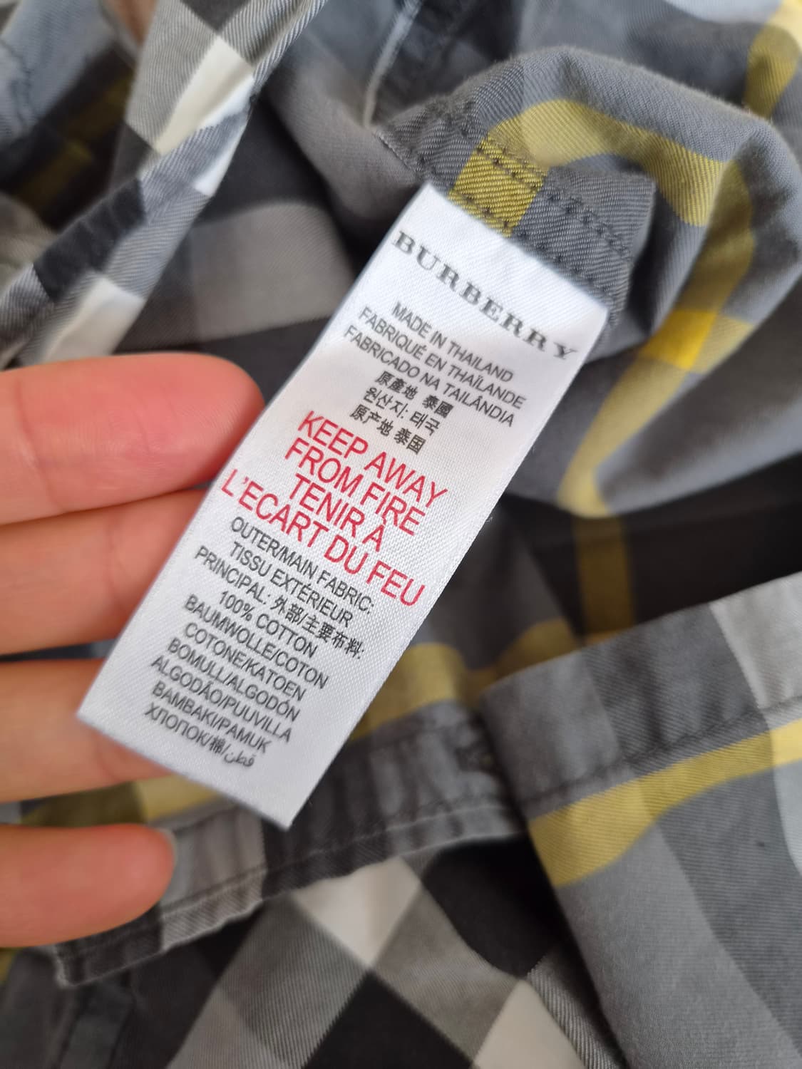 버버리 키즈 체크반팔셔츠 4Y사이즈 상품이미지7