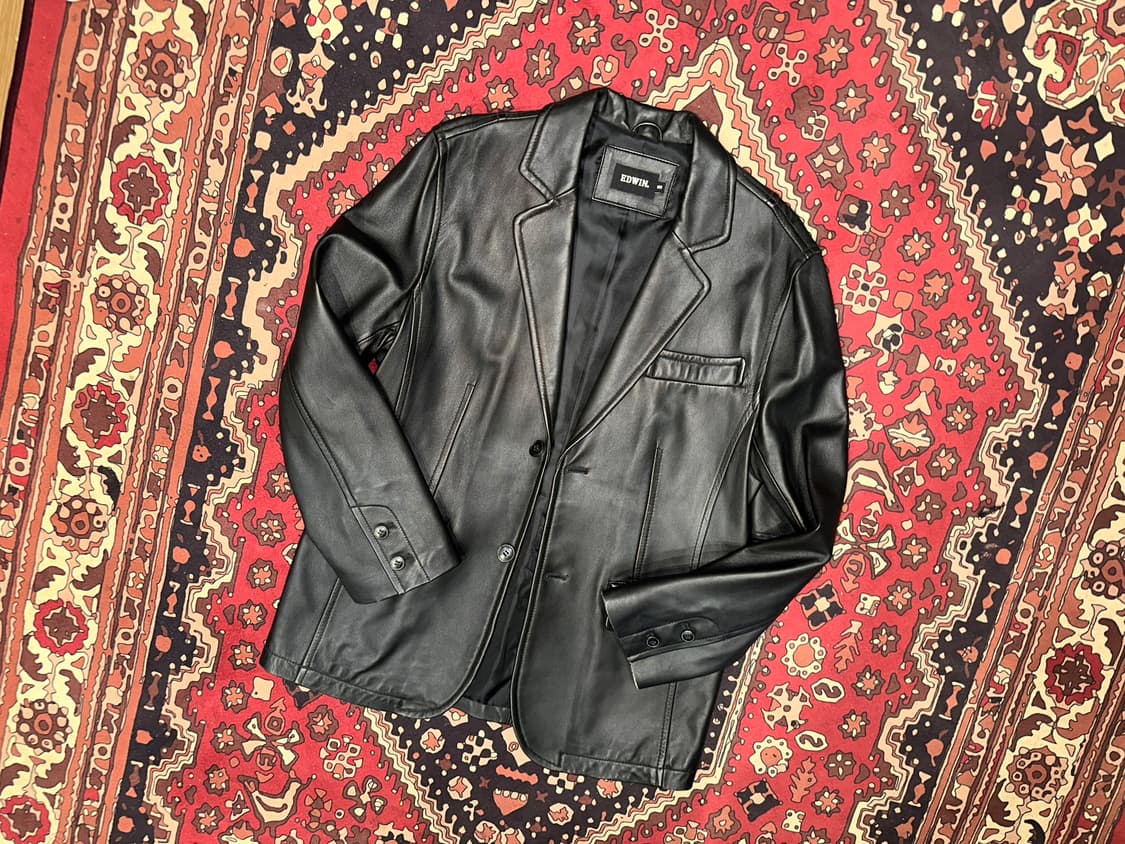 ( L-XL ) 가죽마이 양가죽마이 레더자켓 오버핏마이 레더자켓 상품이미지6