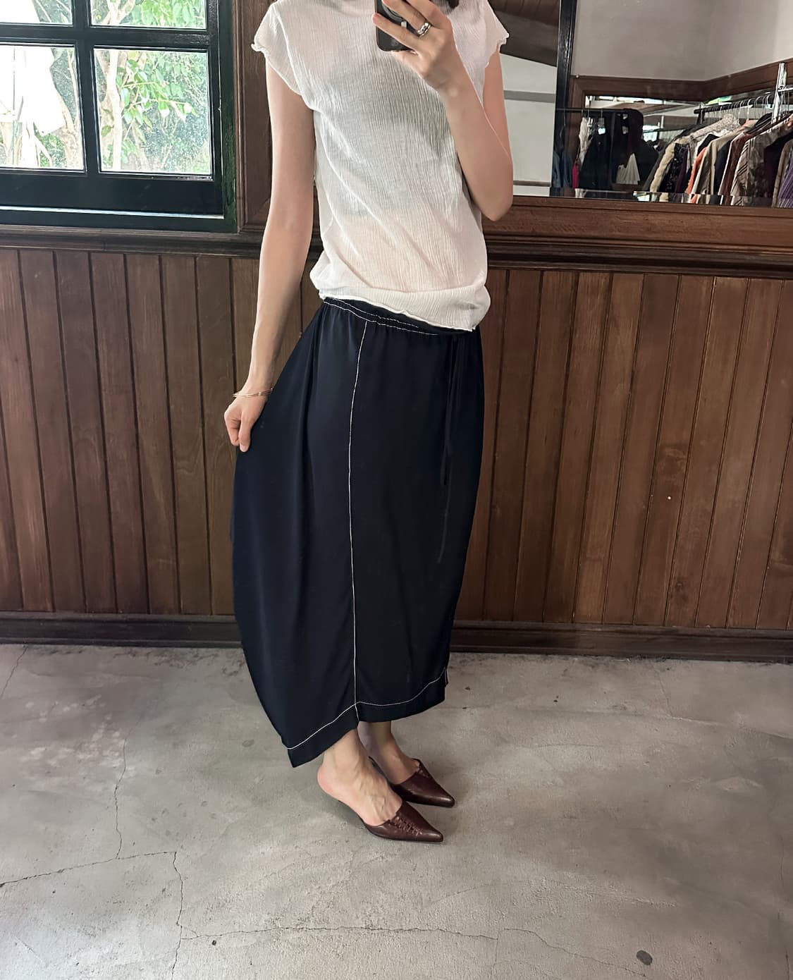 STELLA McCARTNEY silk drape skirt 상품이미지3