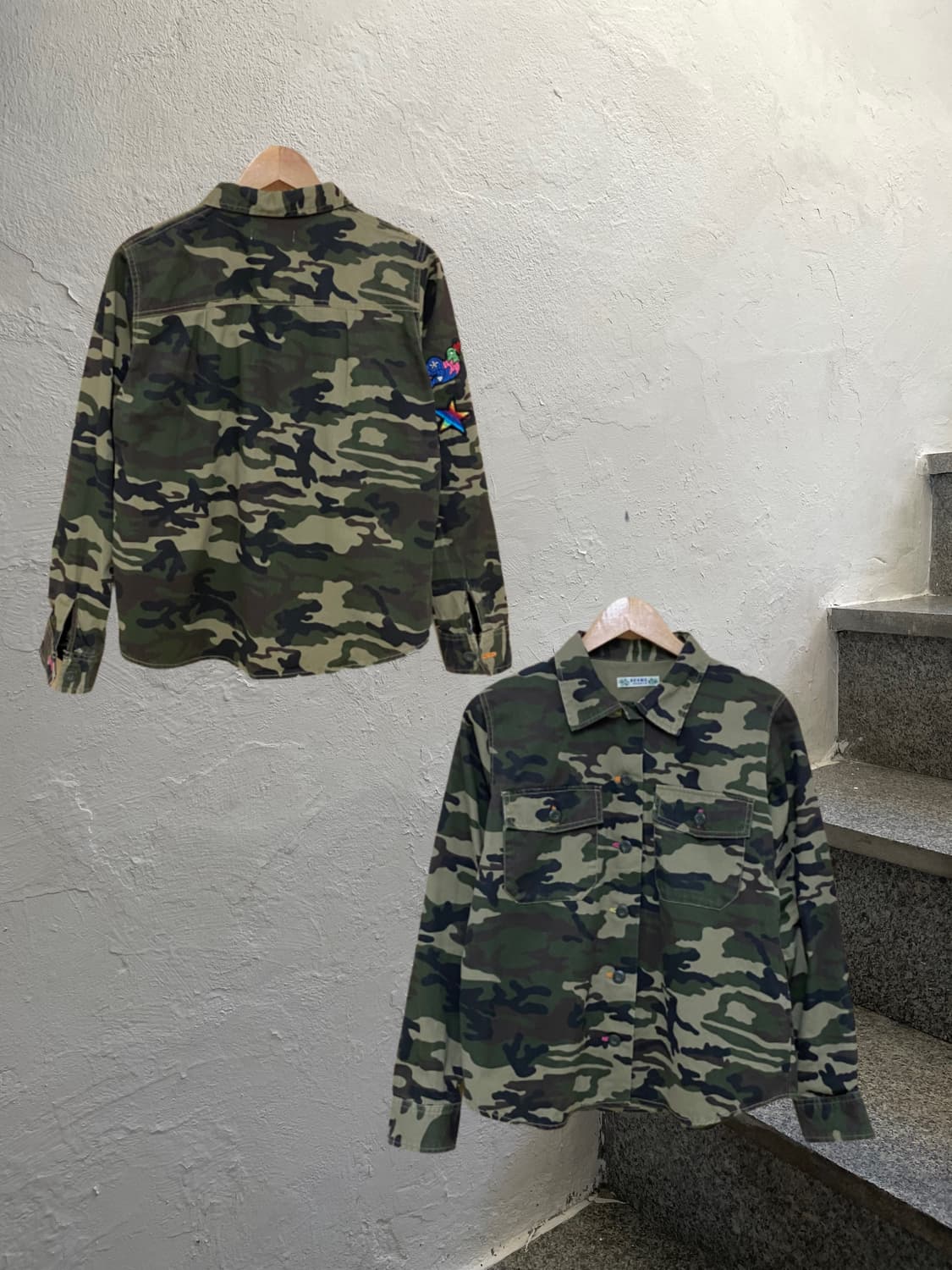 BEAMS 카모 셔츠 자켓 상품이미지2