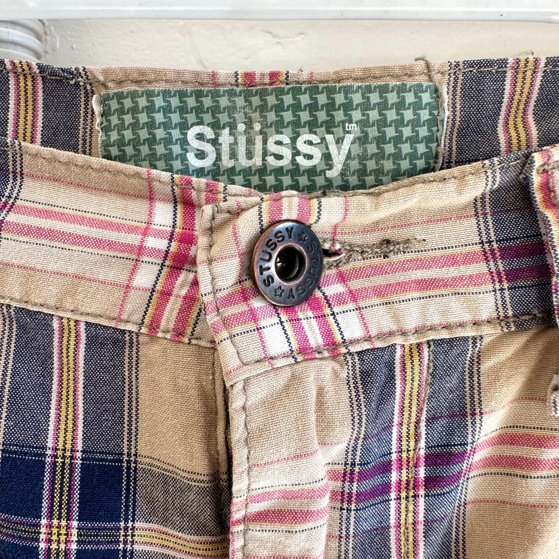 Y2K 올드 스투시 체크 쇼츠 상품이미지3