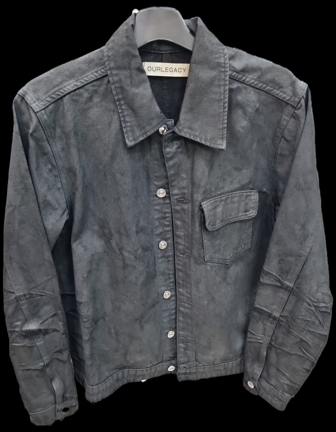 아워레가시 블랙 워싱 데님 셔츠 자켓 48 상품이미지1