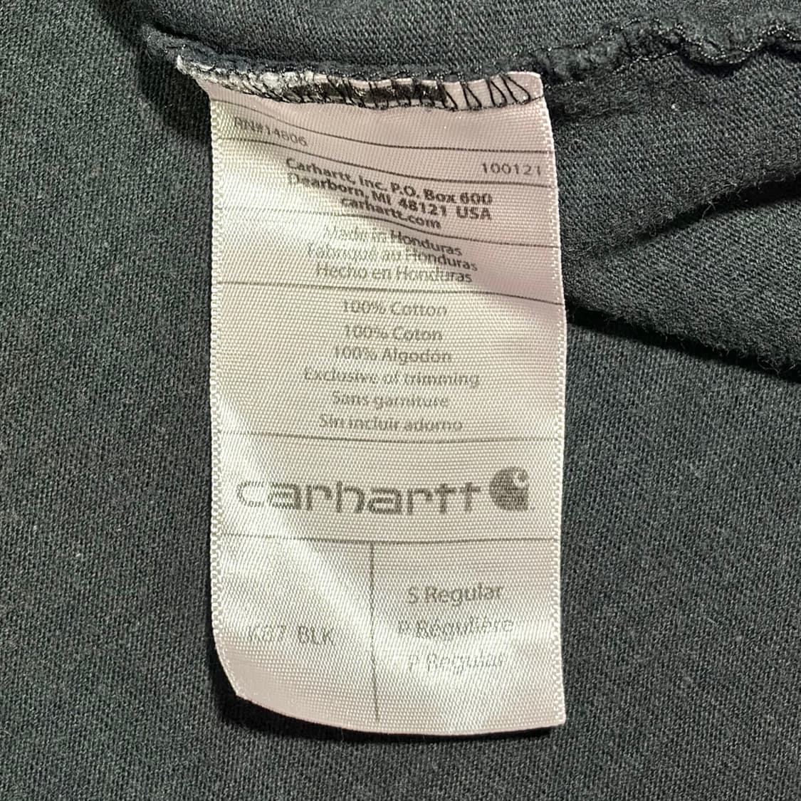 칼하트 블랙 반팔 S 3 상품이미지8