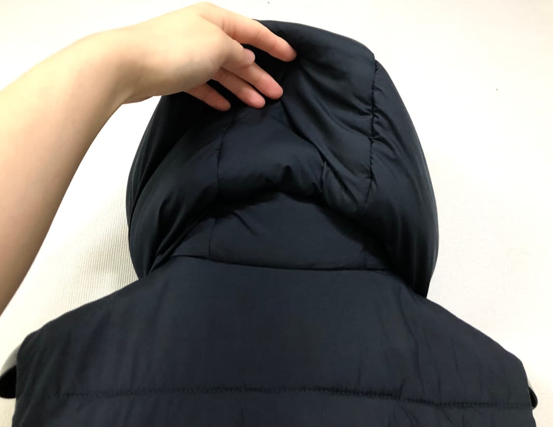 아베크롬비 여성 네이비 후드 패딩조끼 S 상품이미지6