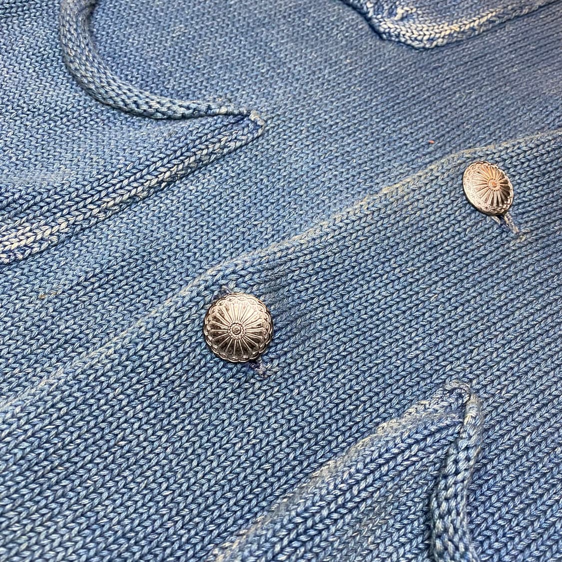 (L) 캐피탈 콘초 인디고 니트 자켓 상품이미지4