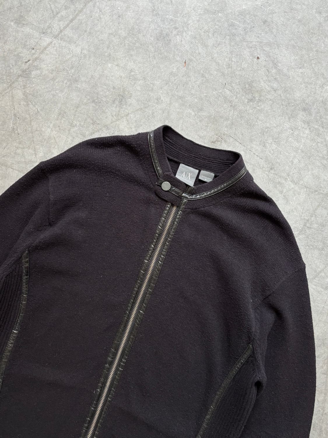 Armani Exchange 아르마니 익스체인지 블랙 니트 집업 상품이미지5