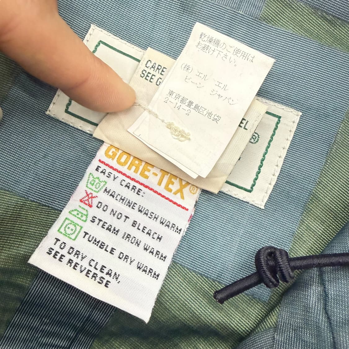 엘엘빈 블루 고어텍스 바람막이 후드자켓 상품이미지10