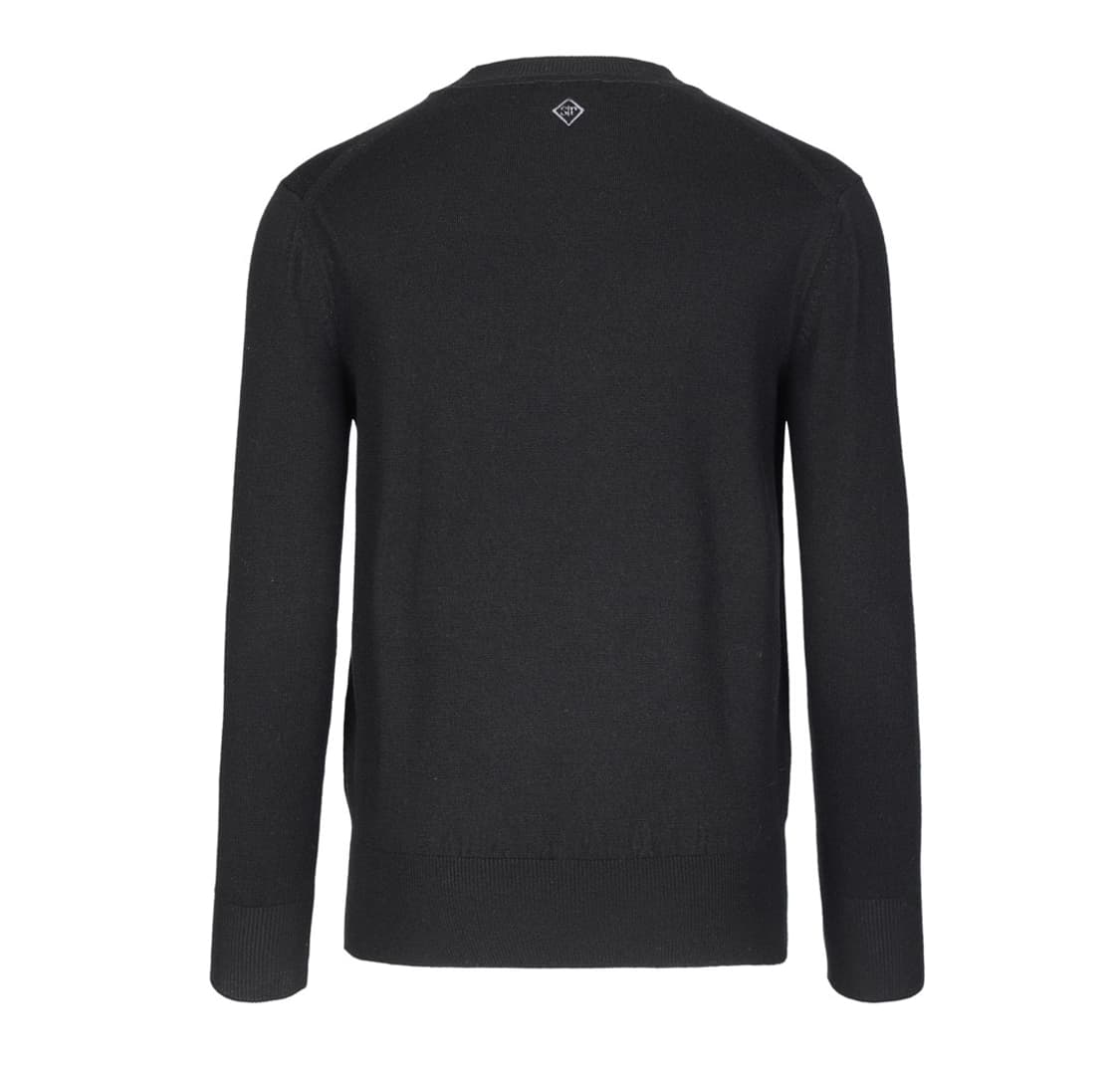 쉐입부티크 Premium WOOL Crew neck knit 블랙 새상품 상품이미지2