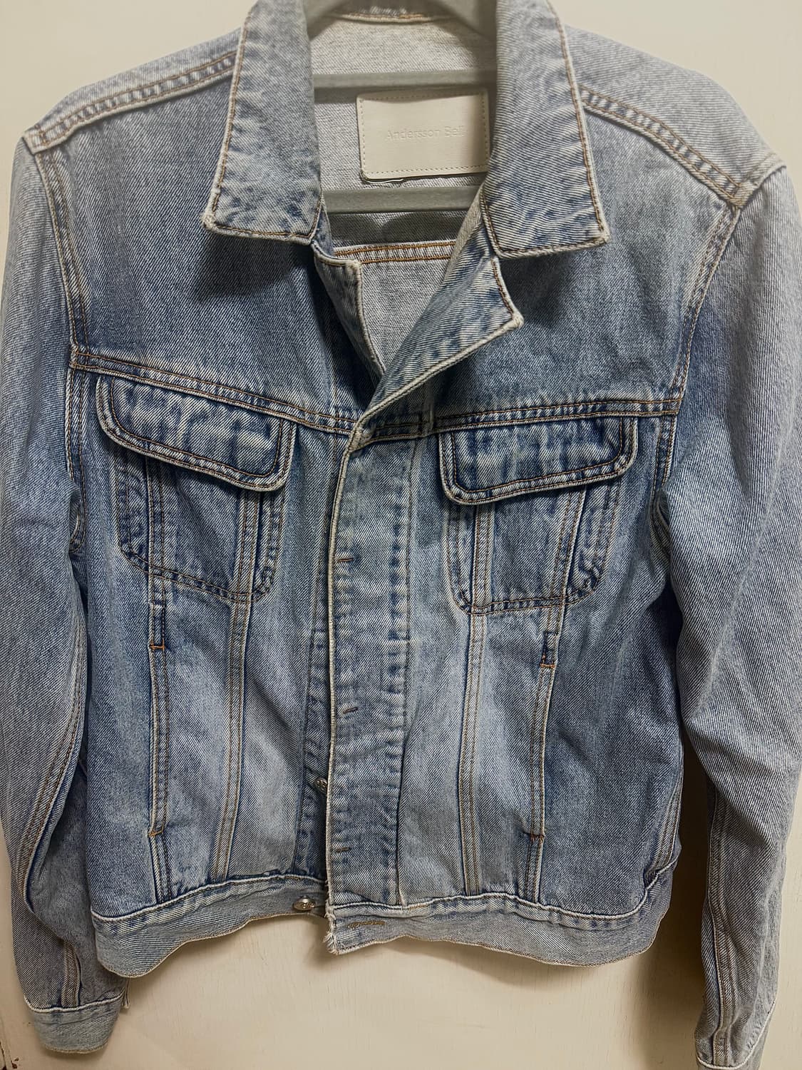 앤더슨벨 데님 자켓 (라이트블루) 상품이미지1