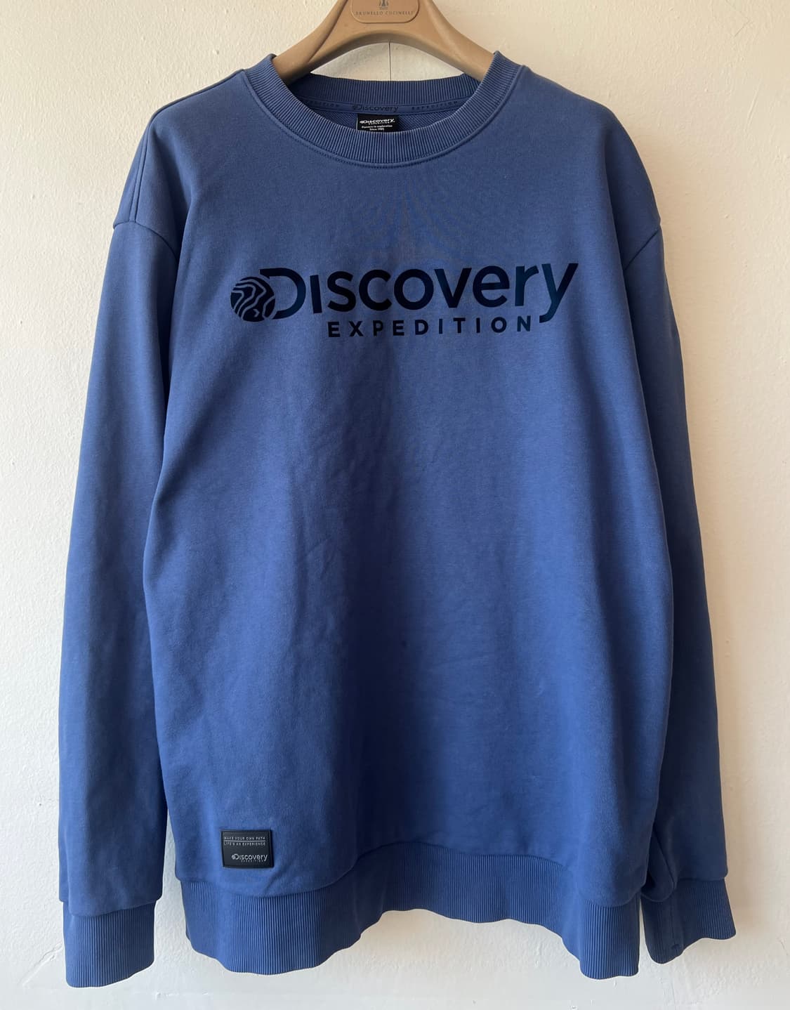 디스커버리  남성 블루네이비 맨투맨티셔츠 상품이미지1
