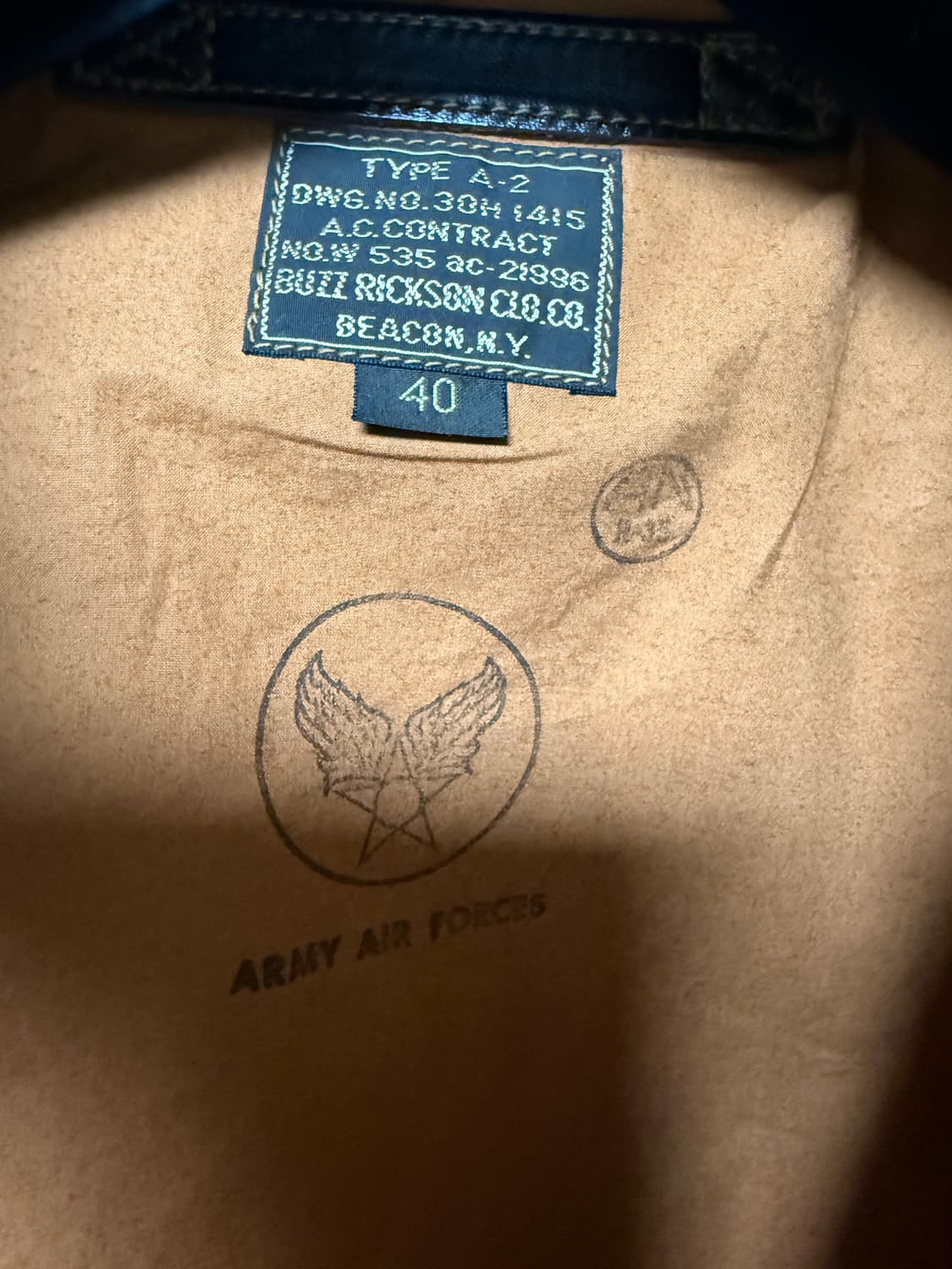 [40] 버즈릭슨 a-2 자켓 레드립 상품이미지8