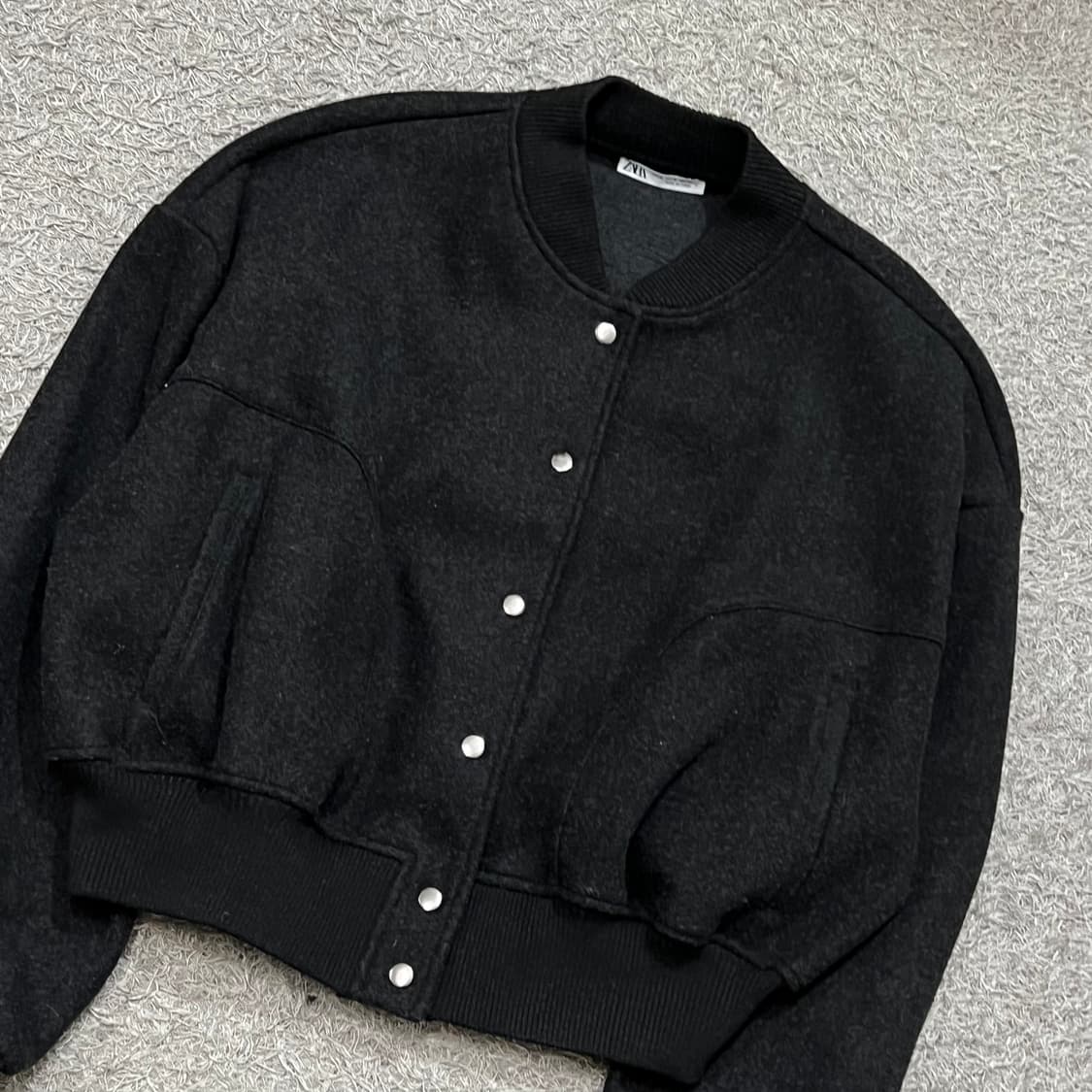 [우먼95] 자라 크롭모직자켓 상품이미지1