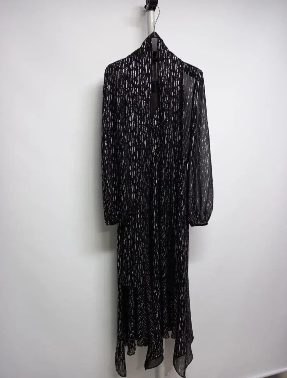 새 마쥬 MAJE  쉬폰 시스루 맥시 롱 원피스 55.66 상품이미지3