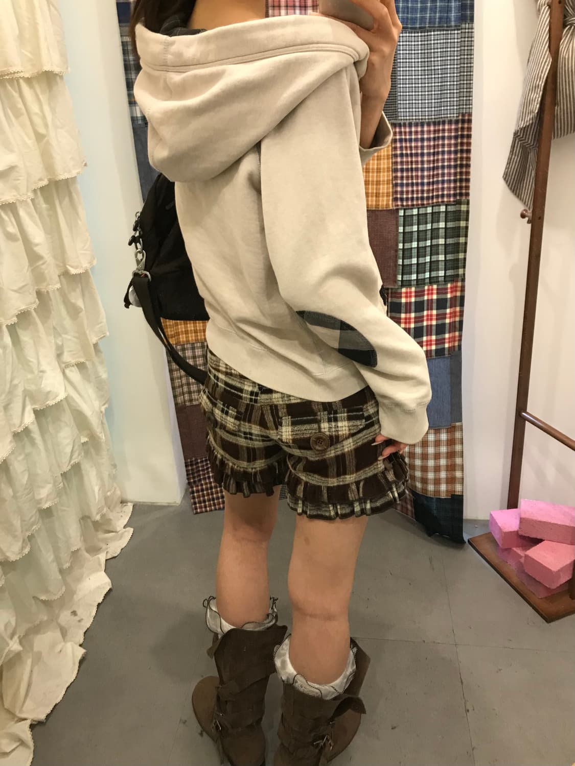 버버리 베이지 패치포인트 후드집업 상품이미지6