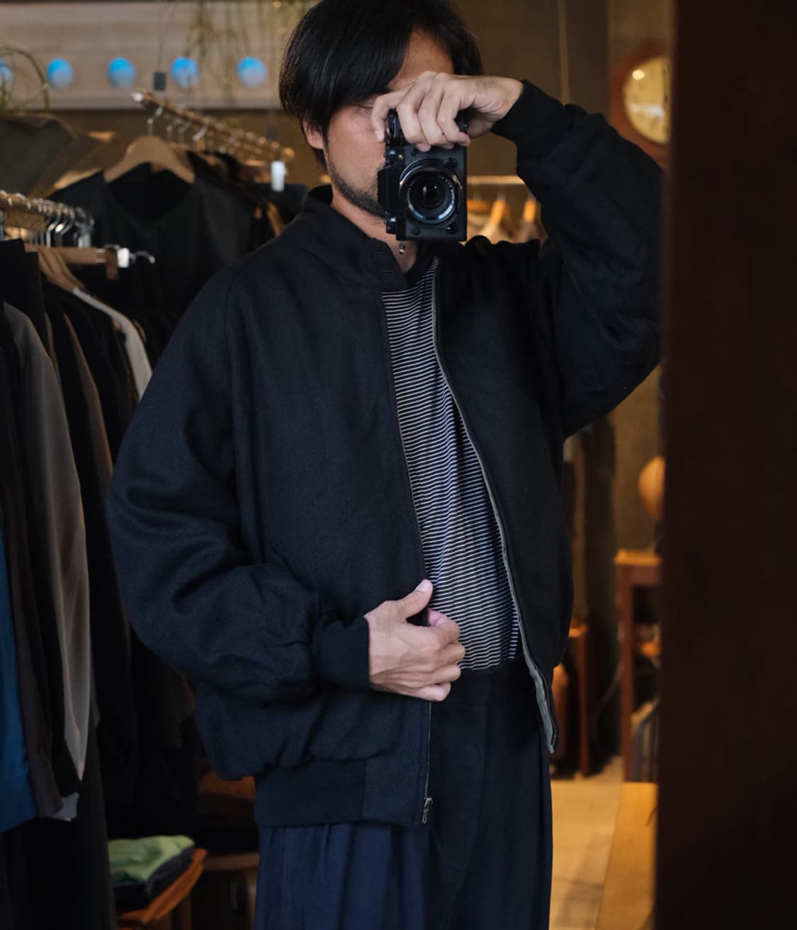 24FW 아프레쎄 해링턴 자켓 2사이즈 블랙 판매합니다 상품이미지3