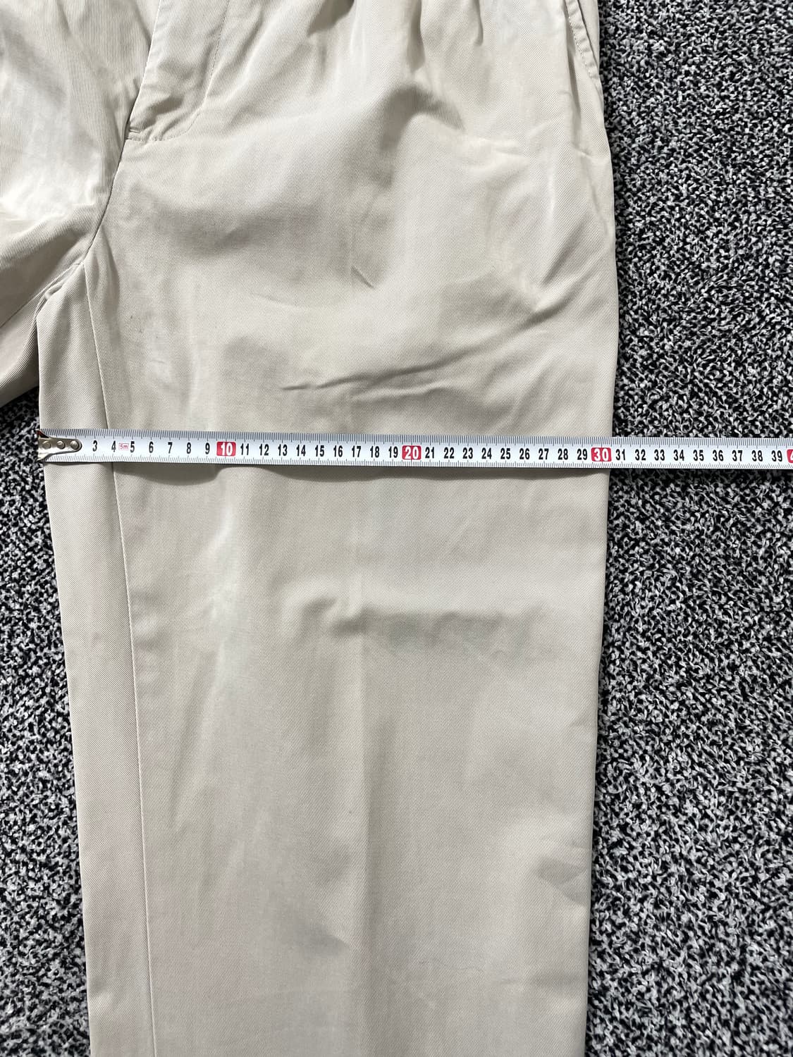 빈티지9. 폴로랄프로렌 리버스 플리츠 프레스펙트 코튼 팬츠 아이보리 상품이미지3