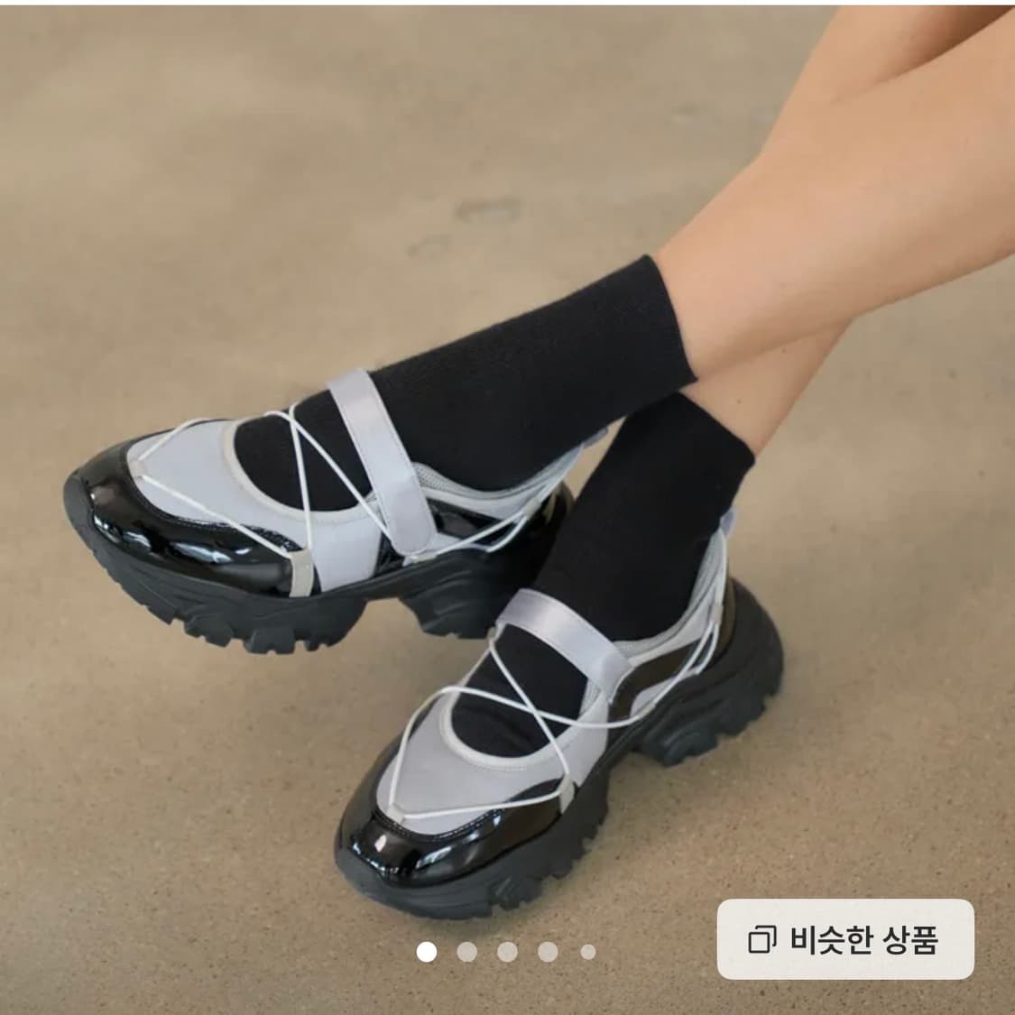 솔트앤초콜릿 오데트 벨크로 스니커즈 상품이미지1