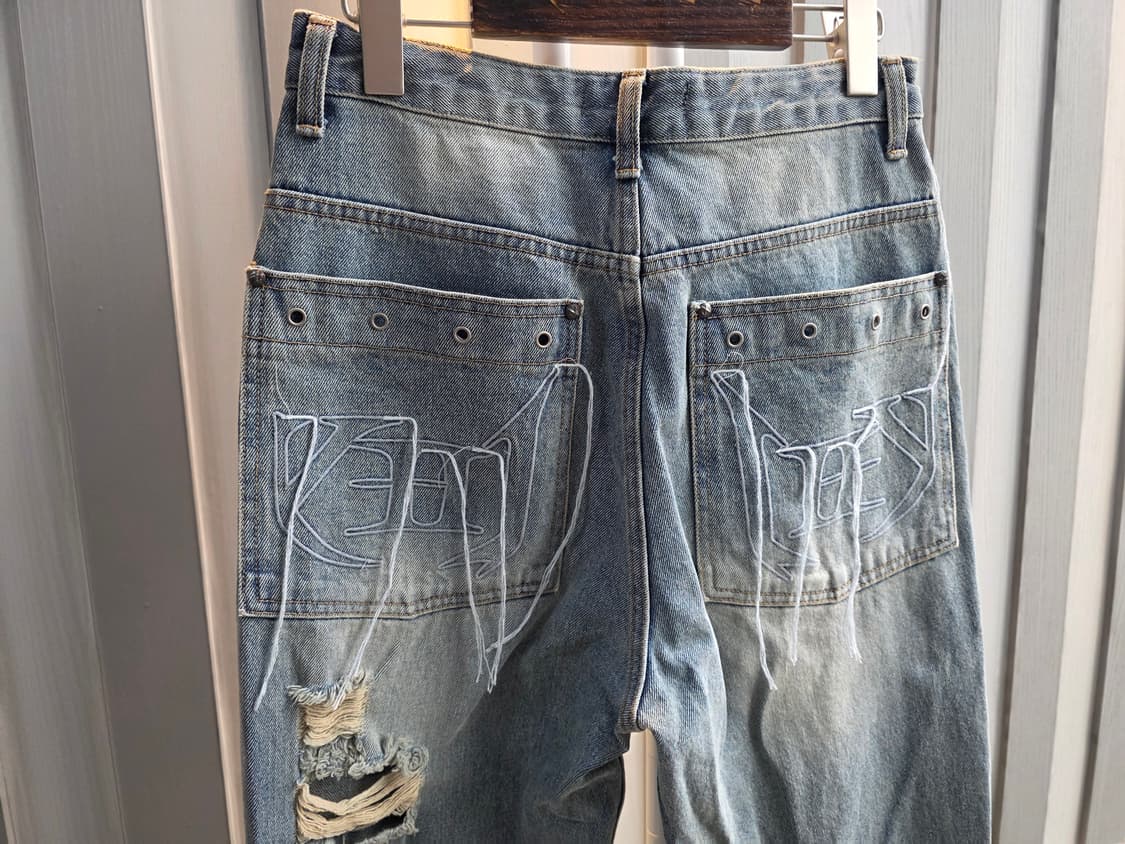 LEEY 찢청 데님 상품이미지6