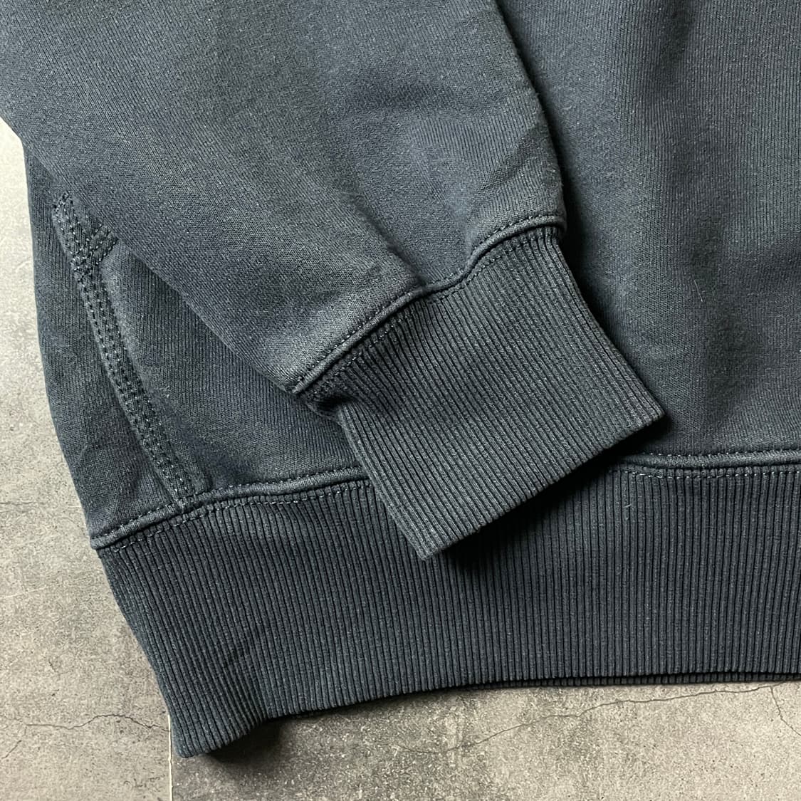 CARHARTT 칼하트 빈티지 네이비 하프집업 기모후드티 A00477 상품이미지4