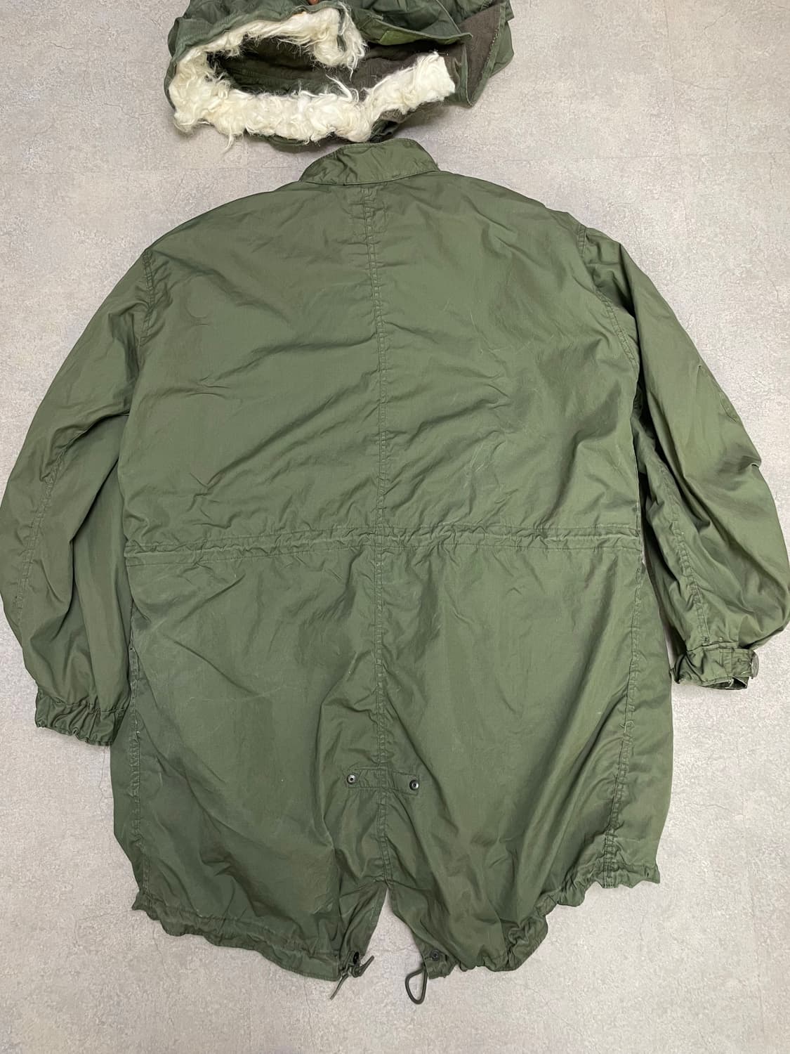 70s 오리지널 미군 m65 피쉬테일 라이너 포함 개파카 상품이미지3