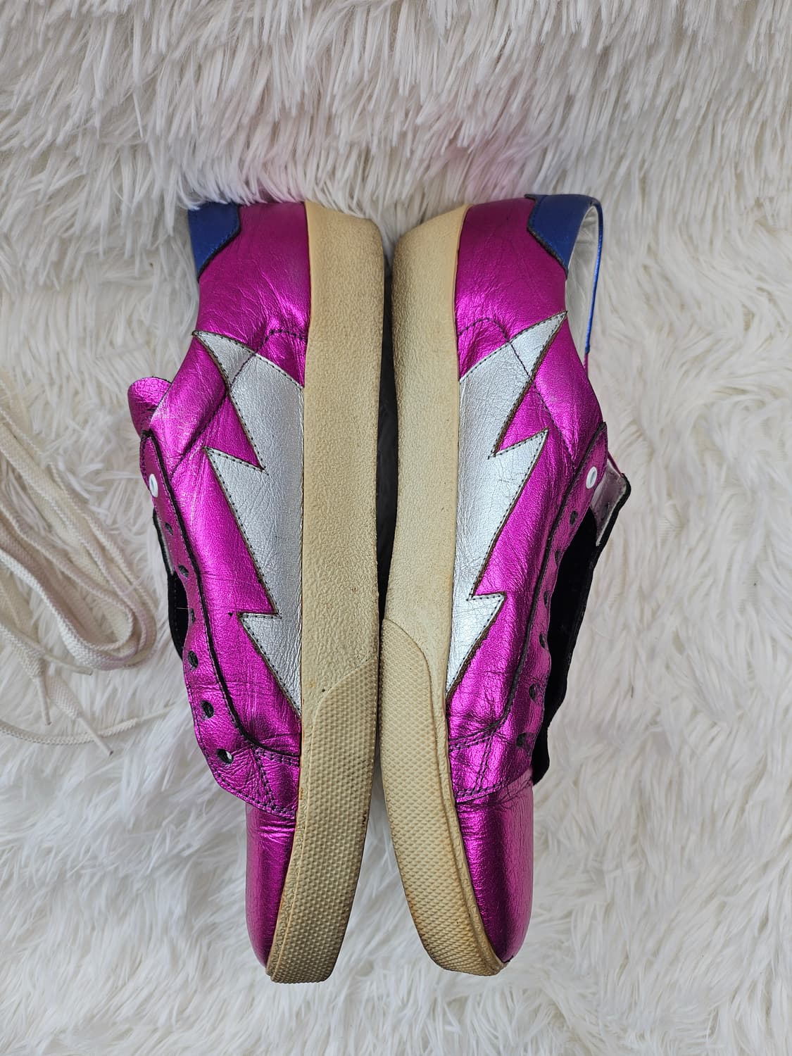 생로랑 여성 메탈릭 핑크 스니커즈 38 상품이미지3