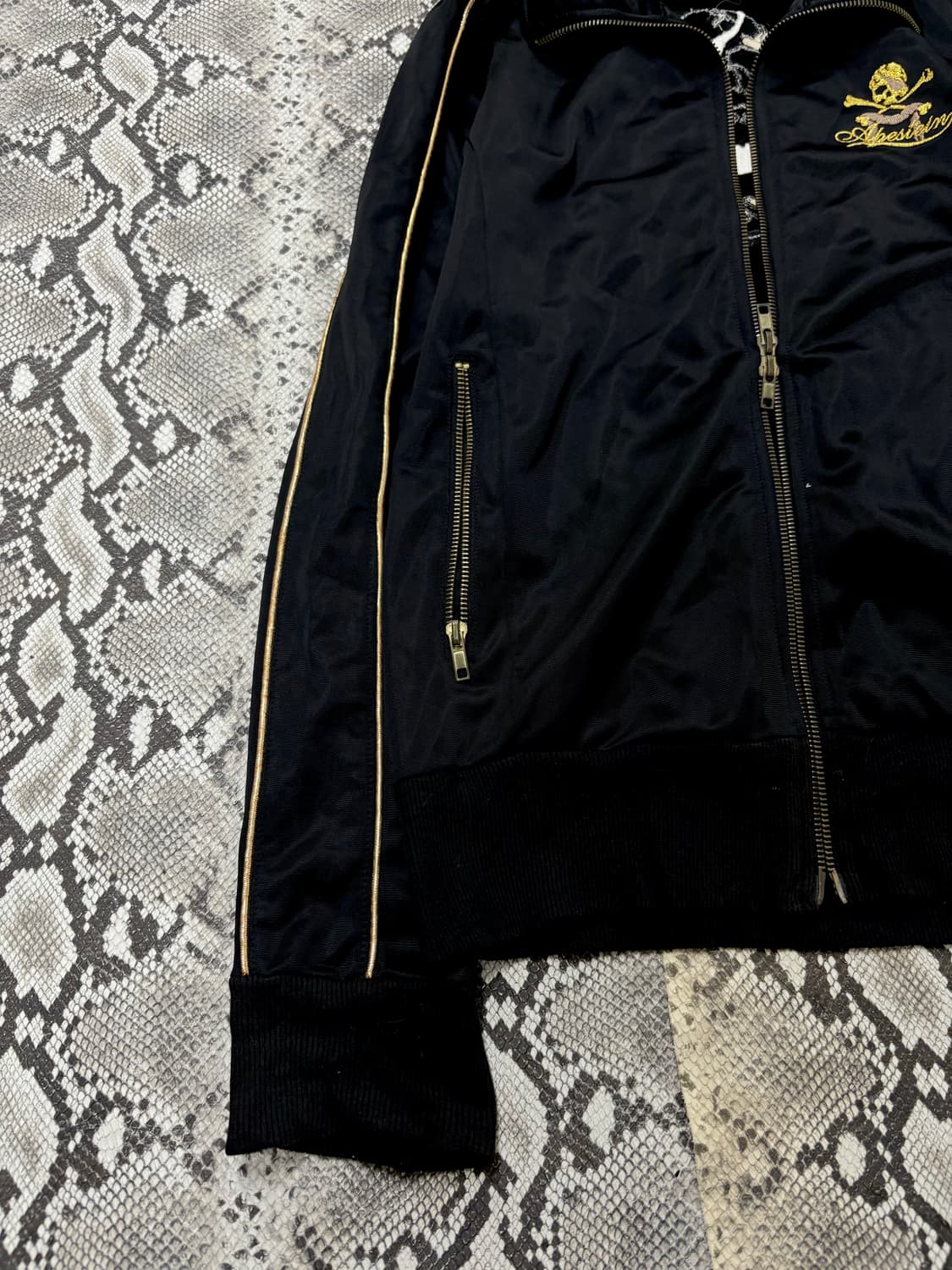“Vintage” 00’s Mood Skull Print 2-way Zi 상품이미지2