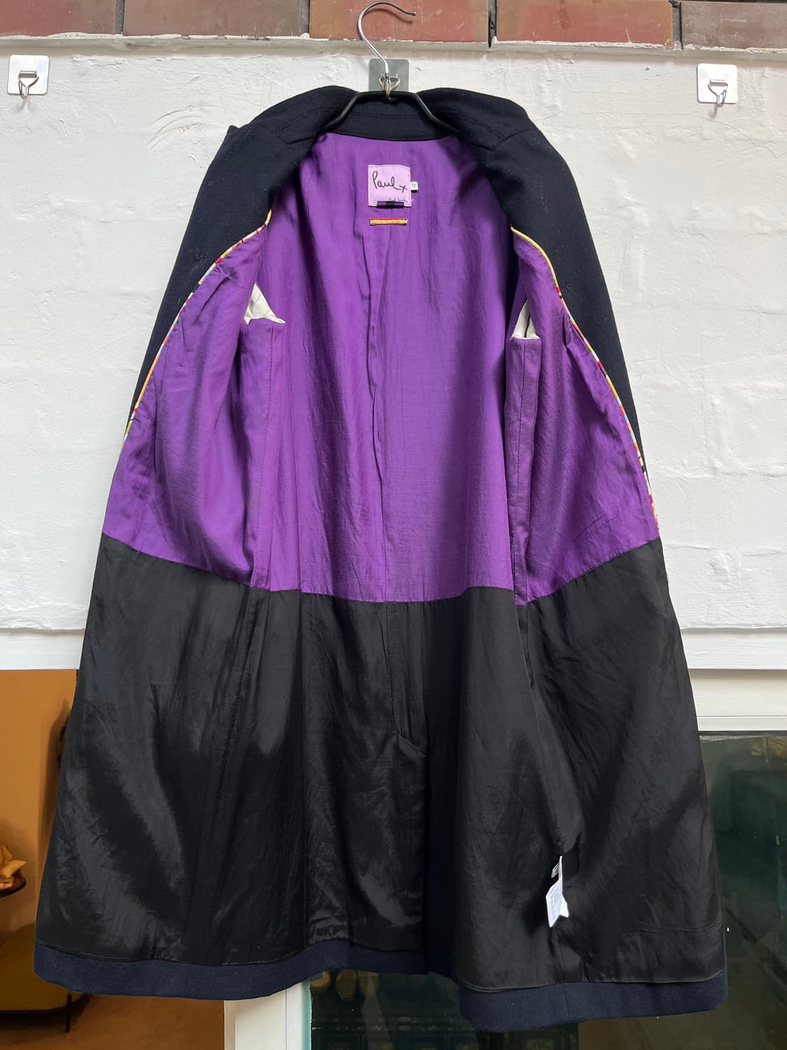 Paul Smith 네이비 더블 브레스티드 울 코트 42 상품이미지5