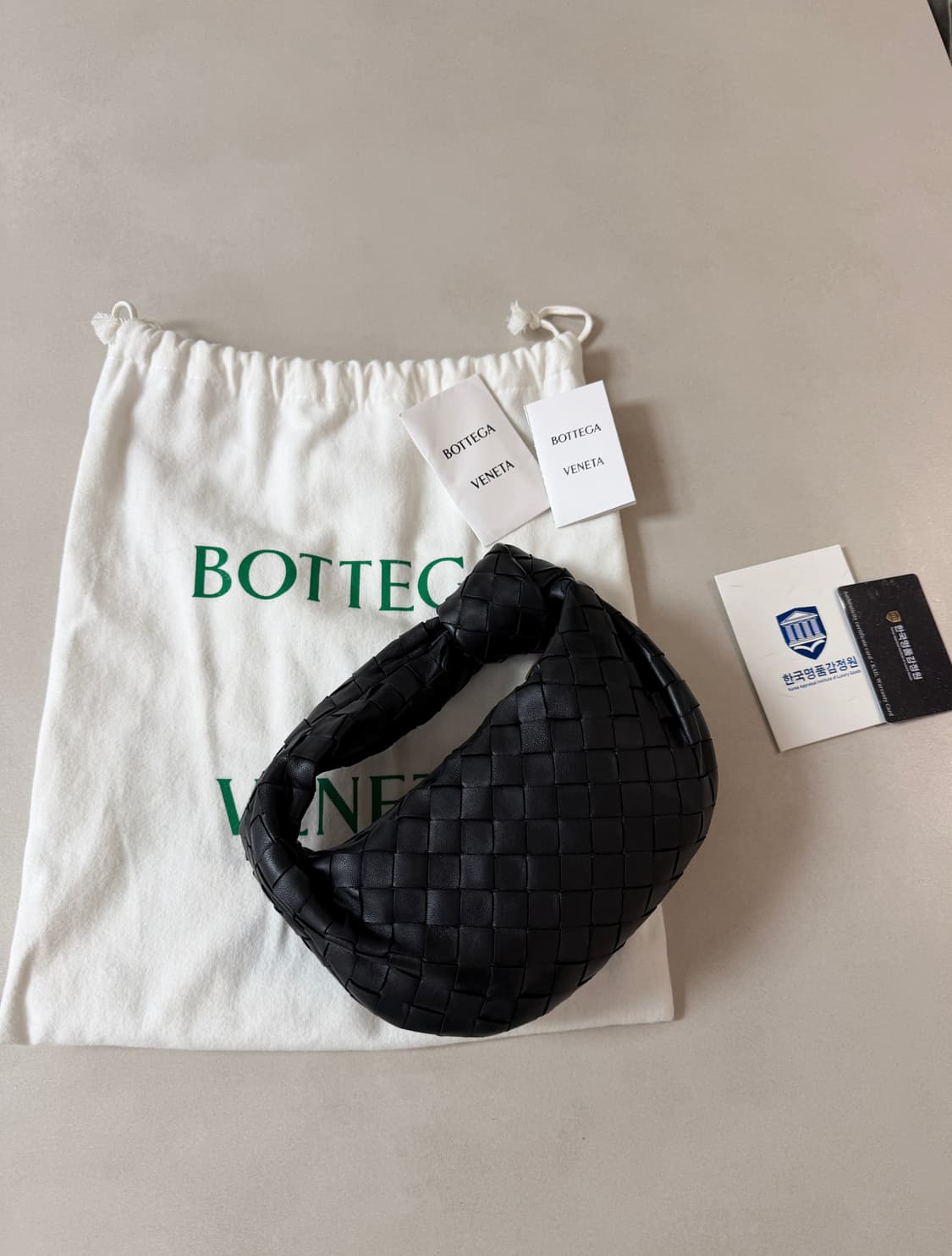 정품) 보테가베네타 조디백 미니 블랙  상품이미지3