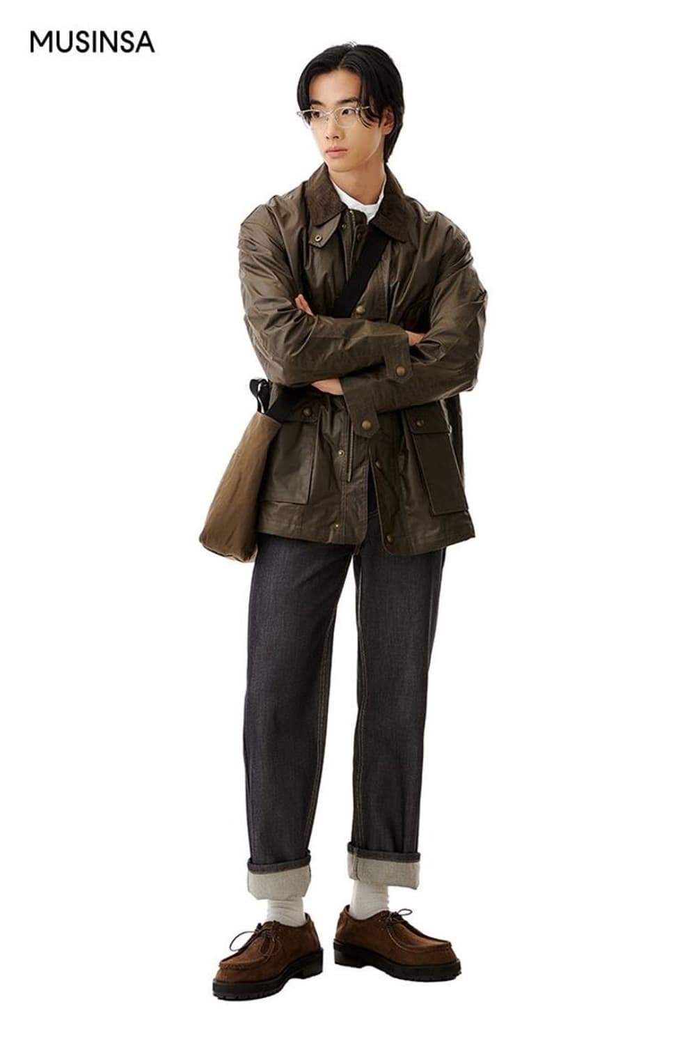 올투스바스터즈 스탠다드 레이서 왁스자켓 khaki XL (바버,벨스타프) 상품이미지5