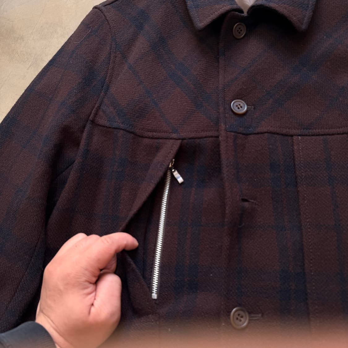 KAKA BY 카즈타카 카토 울혼방 코트 자켓 XL 상품이미지7