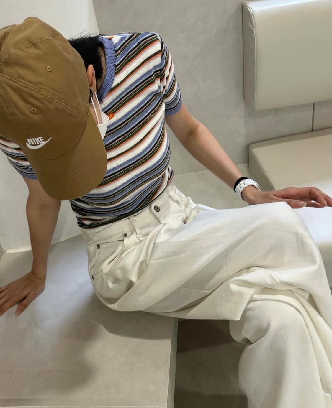 [새 상품] 돈비레잇 투턱 와이드데님 화이트데님 xs 상품이미지2