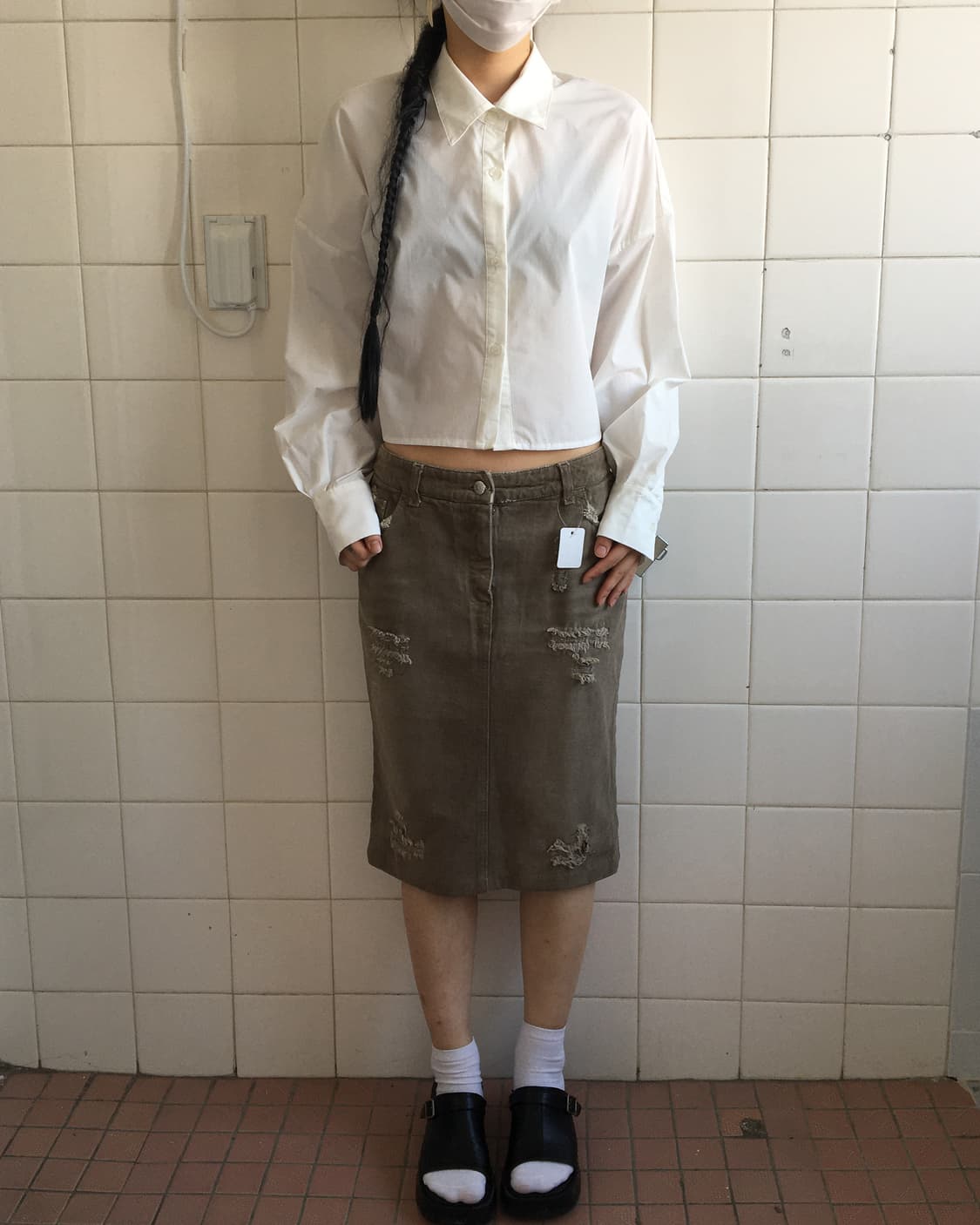 Crop shirt 상품이미지1