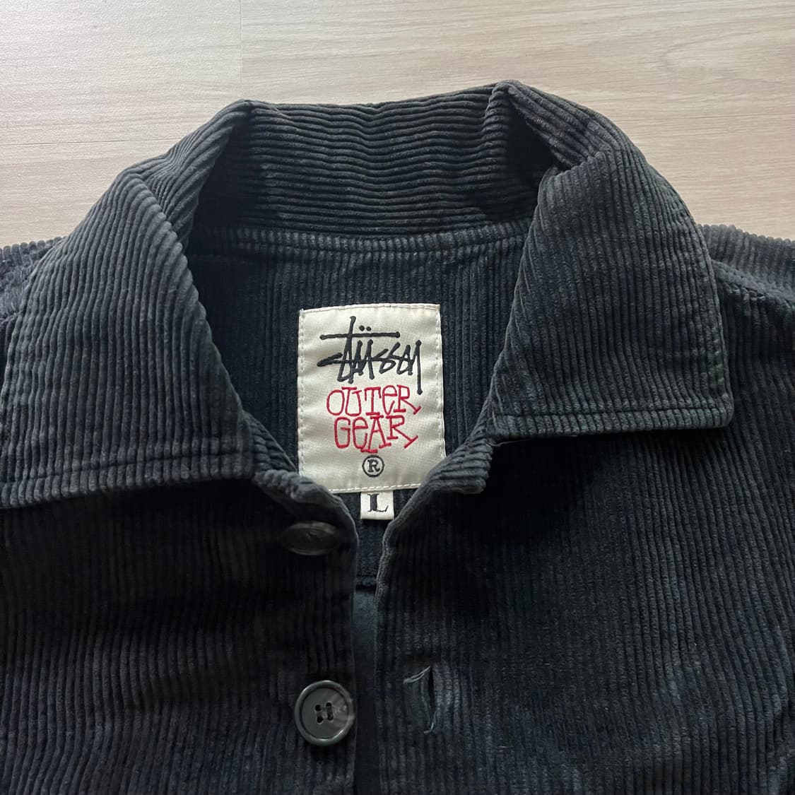 [L] 90s 빈티지 올드 스투시 코듀로이 셔츠자켓 상품이미지6