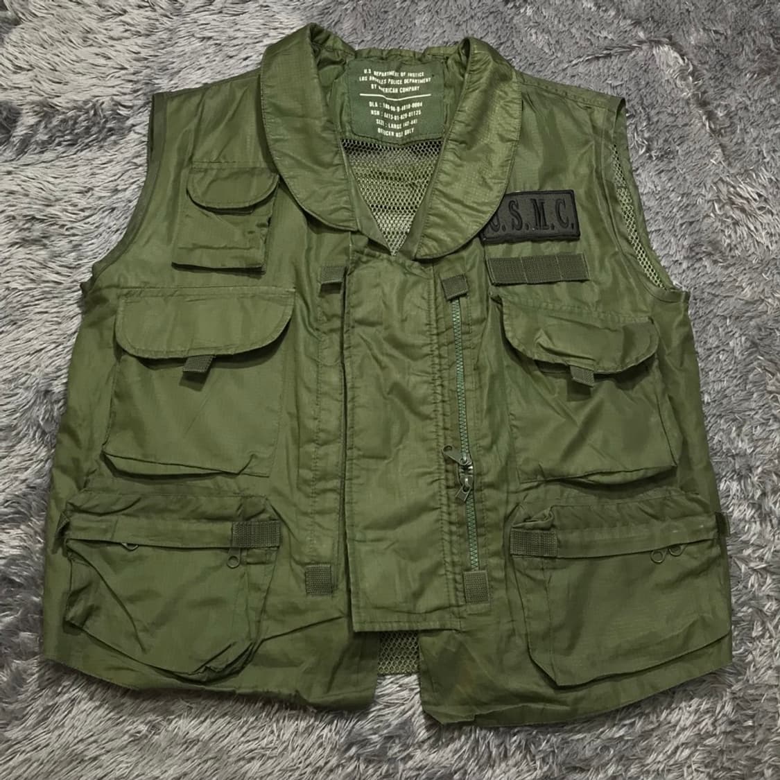 [[L(42-44), A급] USMC 미군 멀티포켓 밀리터리 조끼v27 상품이미지1