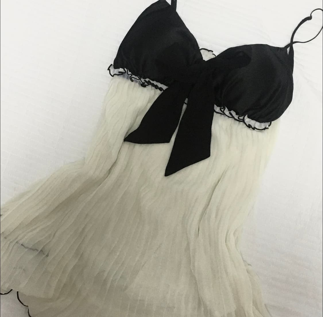 stc 오월 빈티지 오네갸루 슬립 탑 🐈‍⬛🖤 상품이미지1