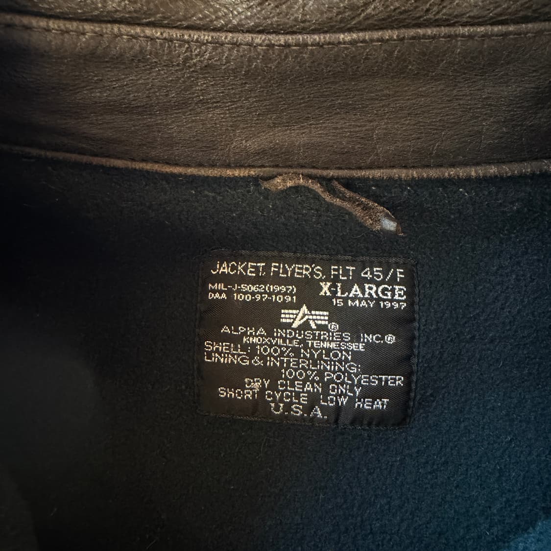 알파 인더스트리 cwu-45 플라이트 자켓 상품이미지6
