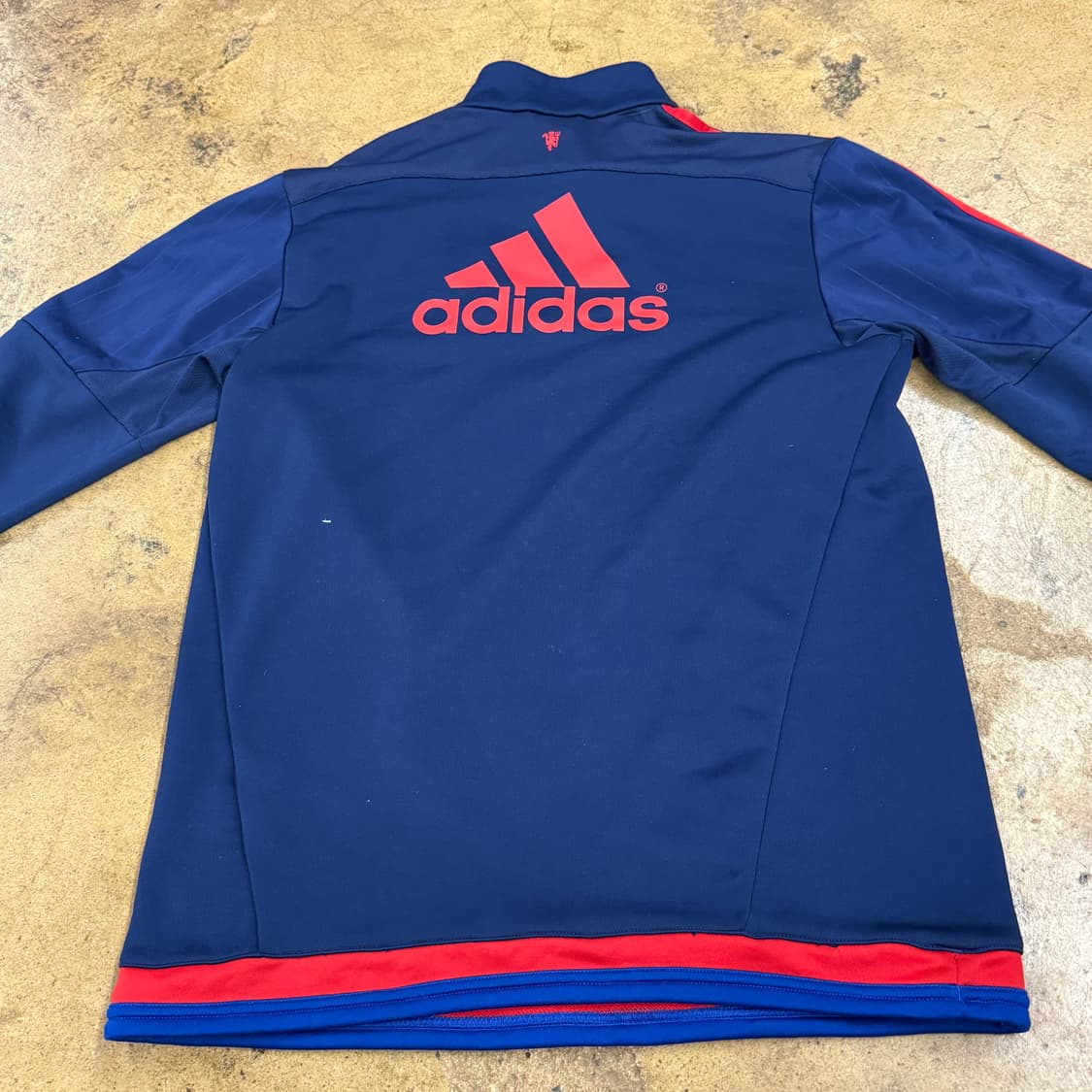 [정품/100] 아디다스 맨유 트레이닝 상의 네이비 b15 상품이미지4