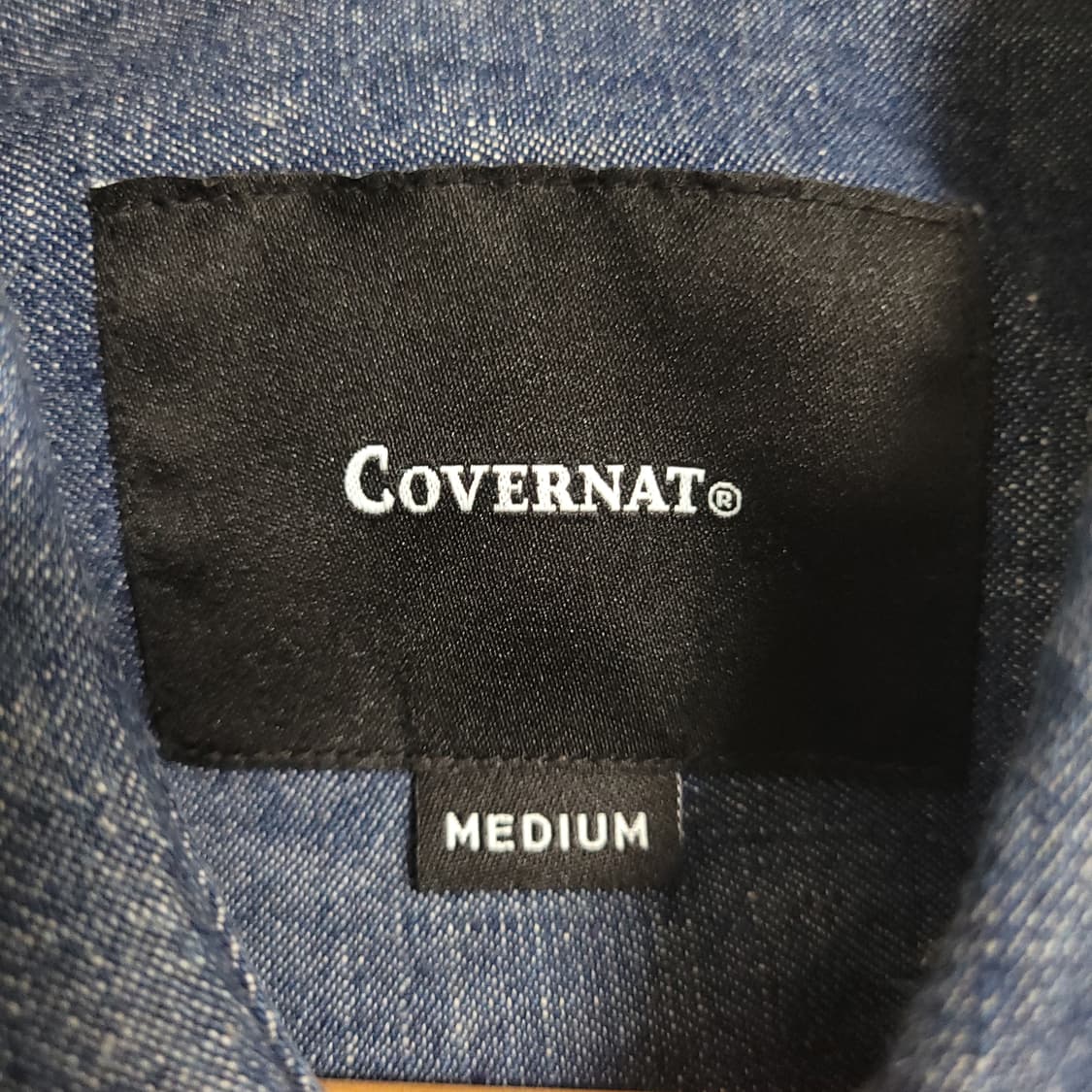 (M) COVERNAT 커버낫 청 데님 남방 셔츠 상품이미지3