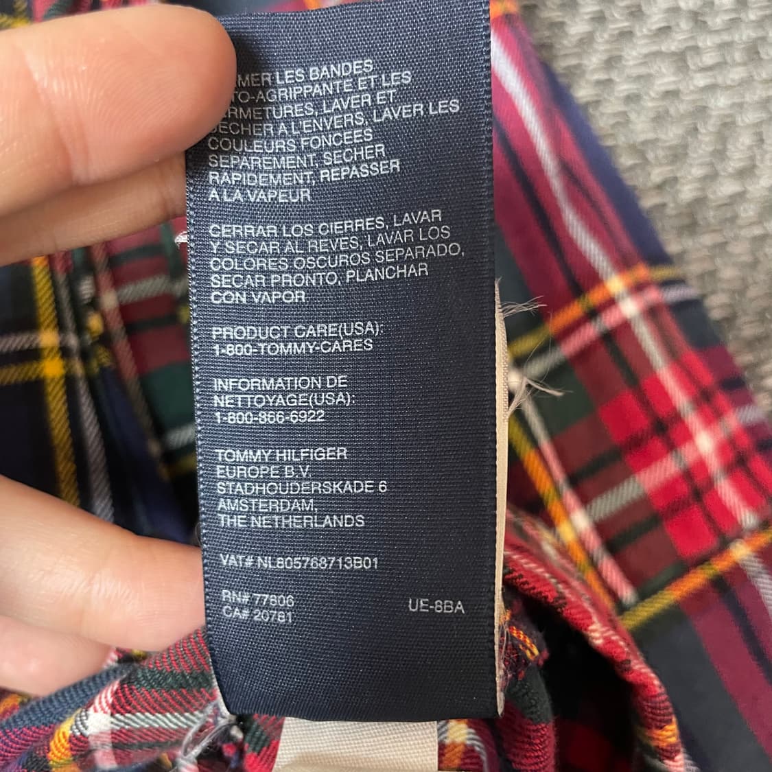 타미힐피거 투포켓 체크 롱셔츠 6 상품이미지6