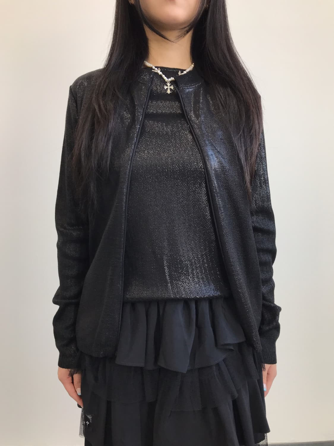 GIORGIA FOR ME Black Virgin Wool Twinset 상품이미지4