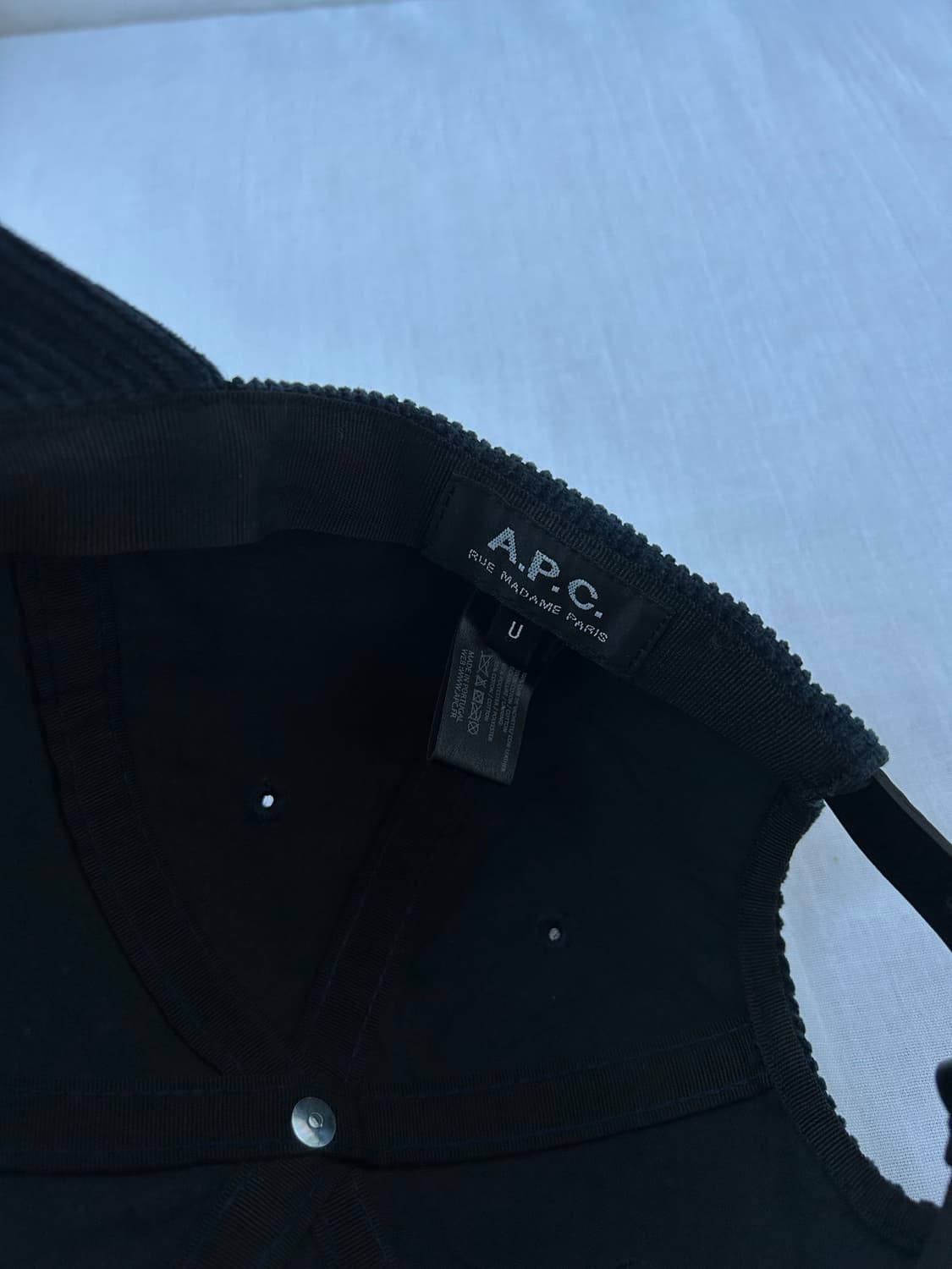 A.P.C. CORDUROY CAP NAVY 상품이미지3