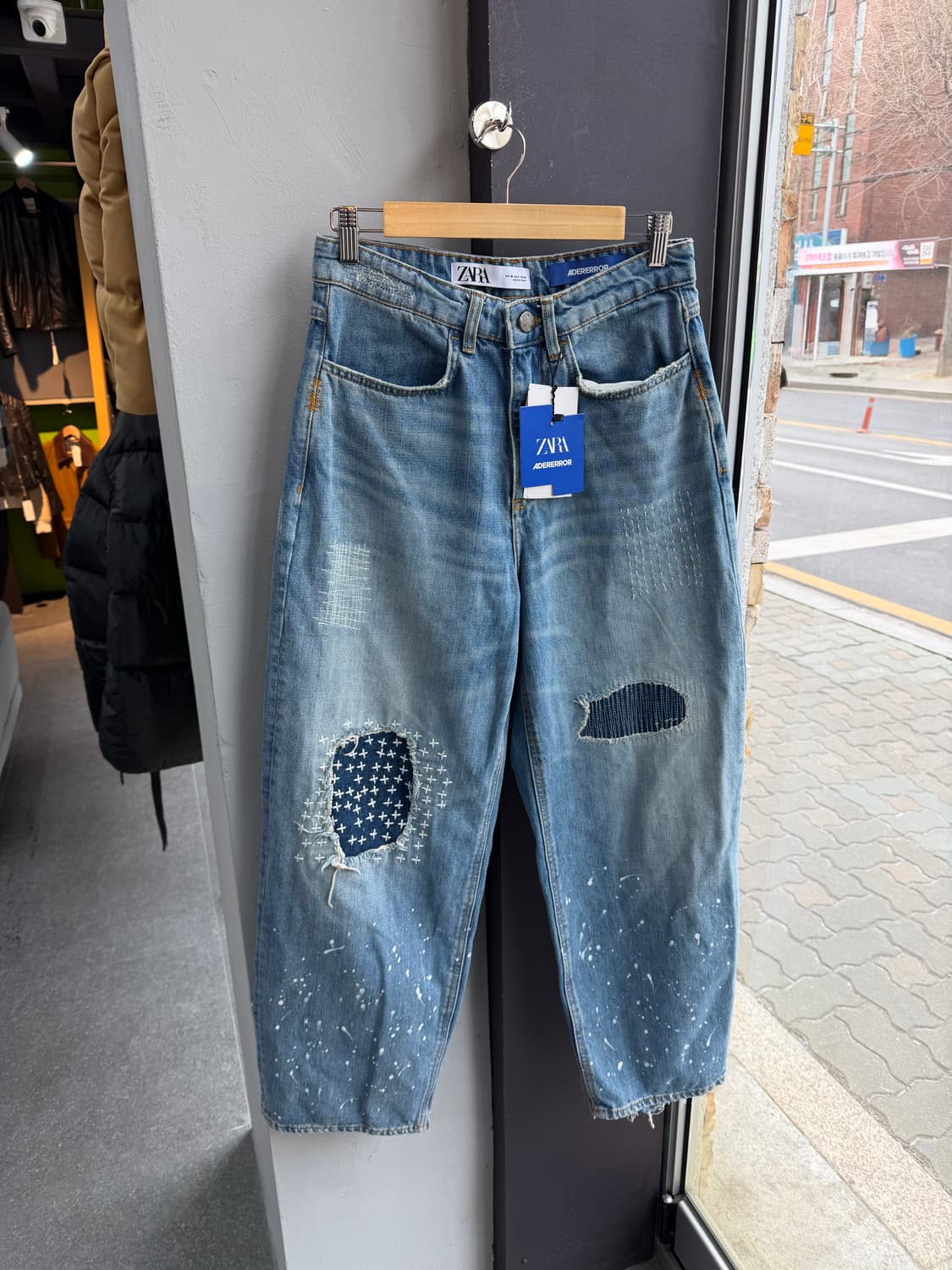 36/ 아더에러 X 자라 패치워크 데님 팬츠 (새상품) 상품이미지4