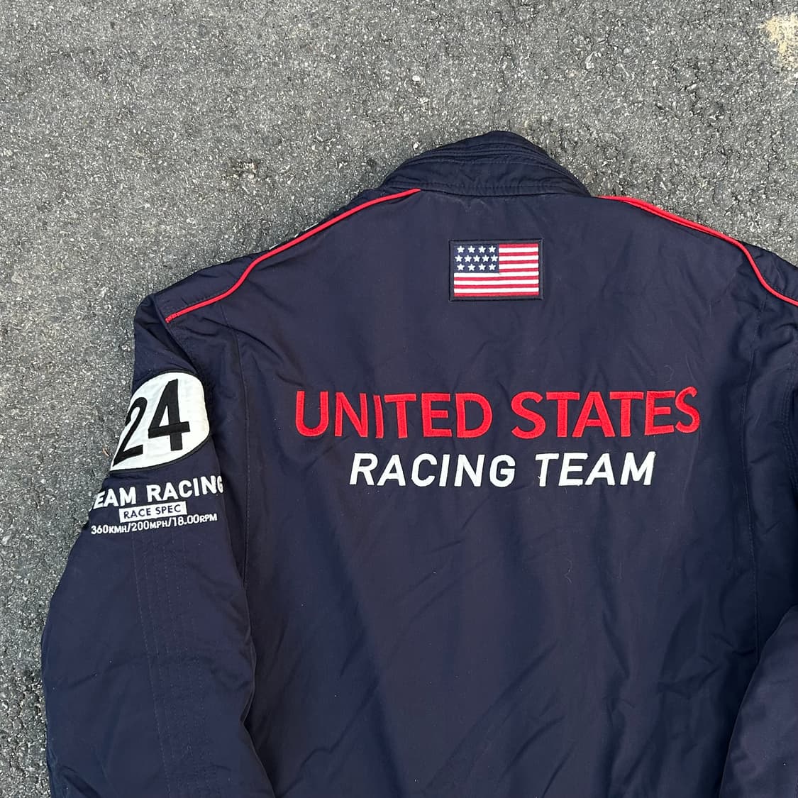 폴로 랄프로렌 빅포니 레이싱 성조기 패치드 레이싱 점퍼 패딩 M 상품이미지6