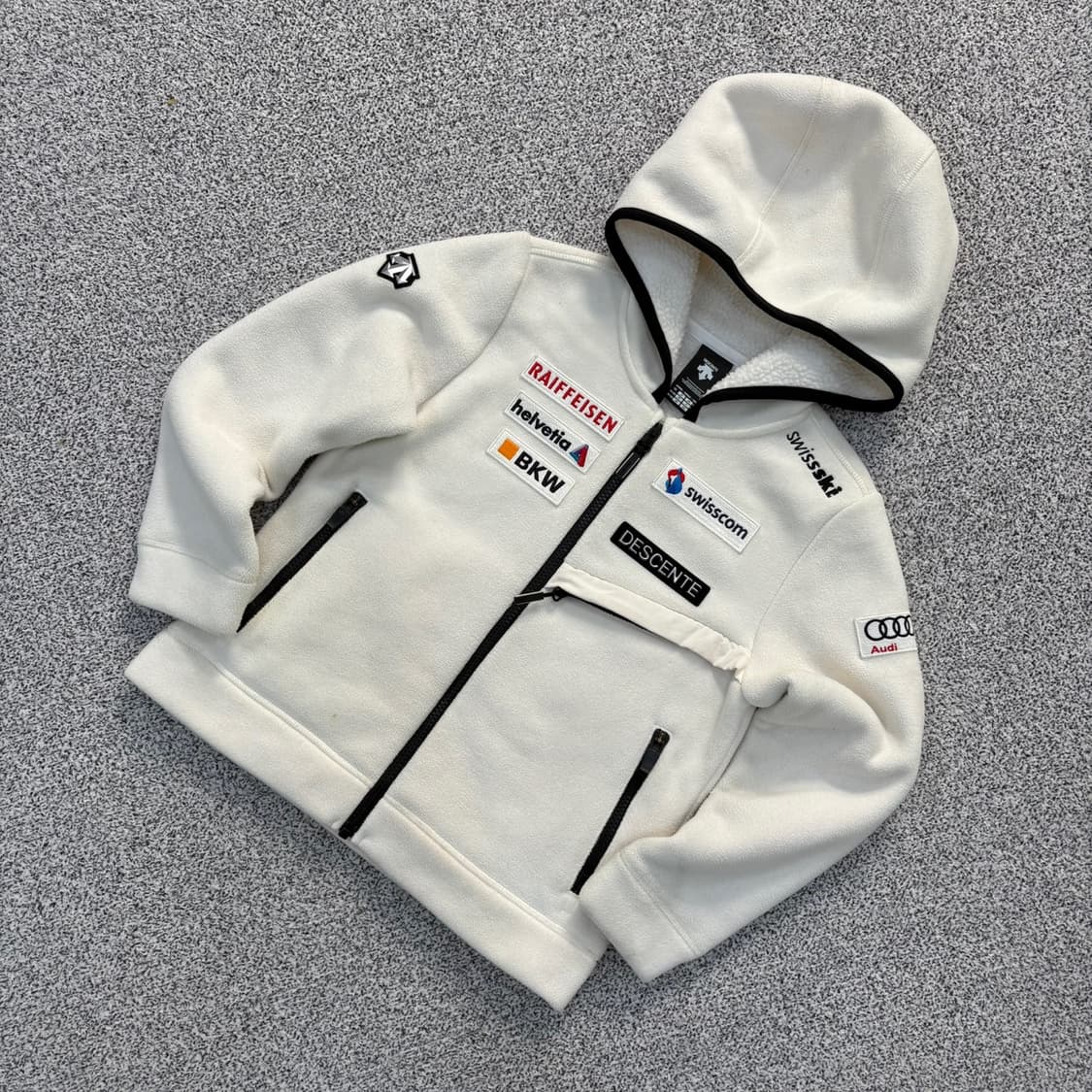 130 데상트 키즈 후드 집업 자켓 0414J 상품이미지1