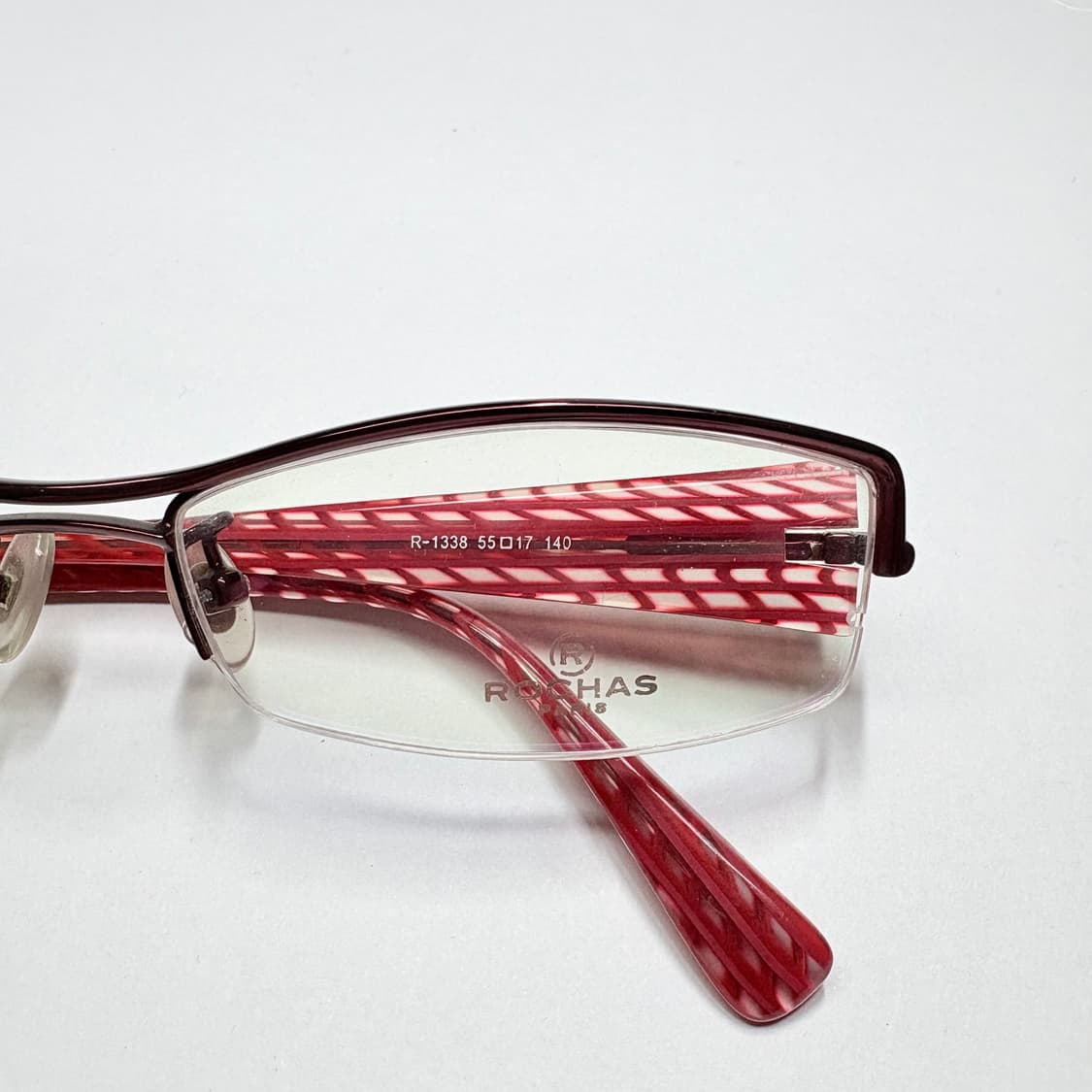 빈티지 긱시크 안경(로샤스 R-1336 레드 패턴) 상품이미지2