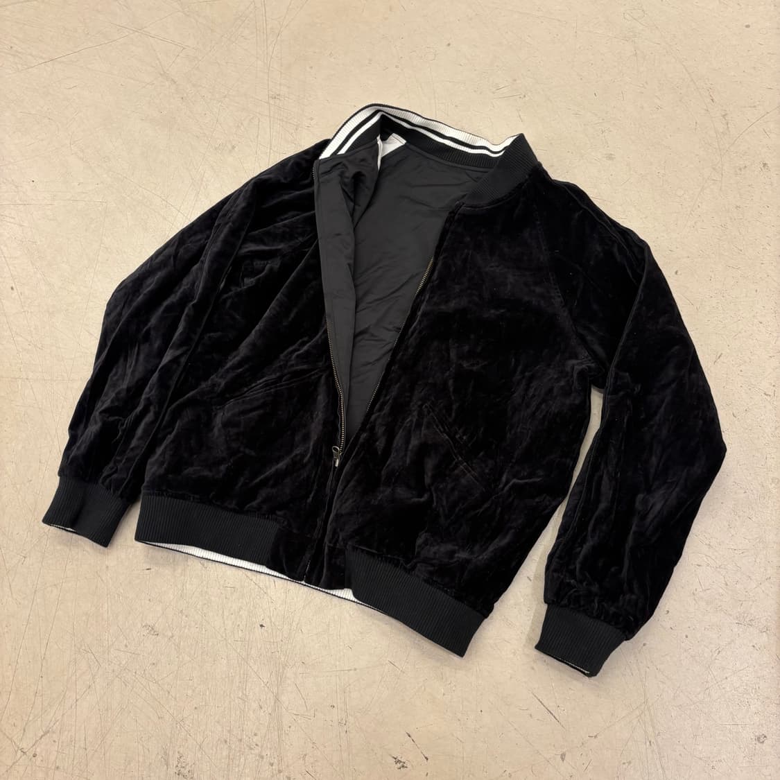 타케오키쿠치 리버시블 벨벳 자켓 상품이미지1