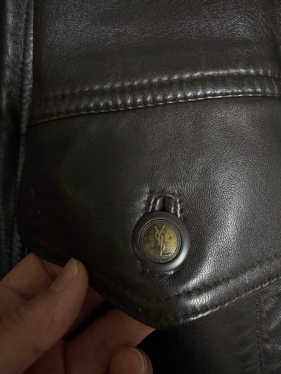 ysl 입생 레더 자켓 (가죽) 상품이미지4